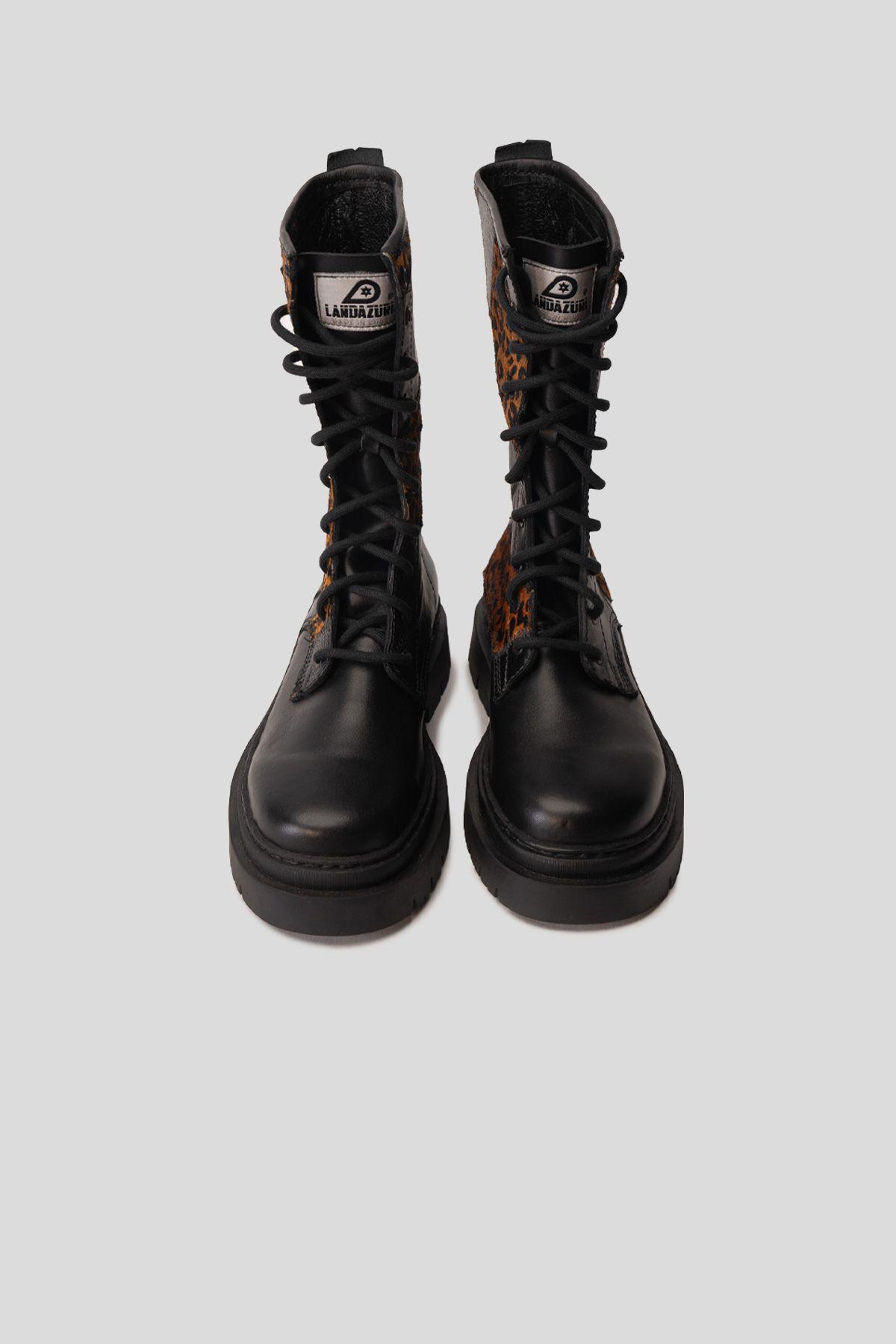 Bota Samurai Fuse Print Negro Landazuri-2