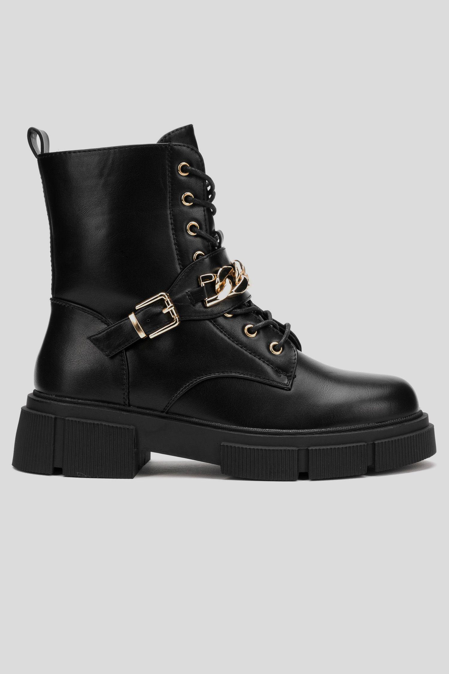 Bota Mujer Negro String Carbin-0