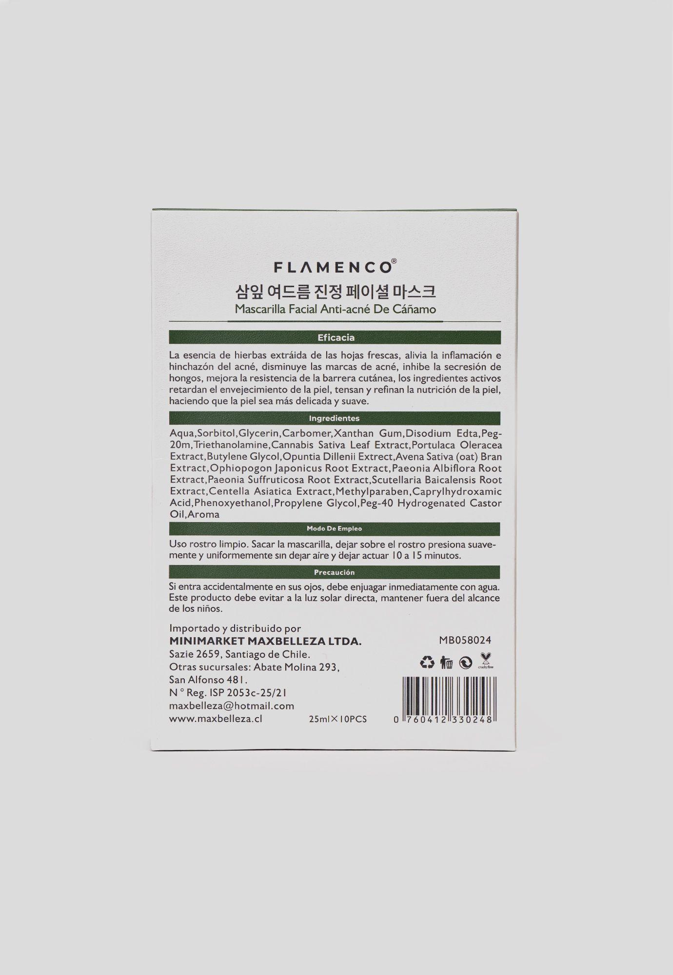 Mascarilla Facial Anti-Acné de Cáñamo Chinitown-1