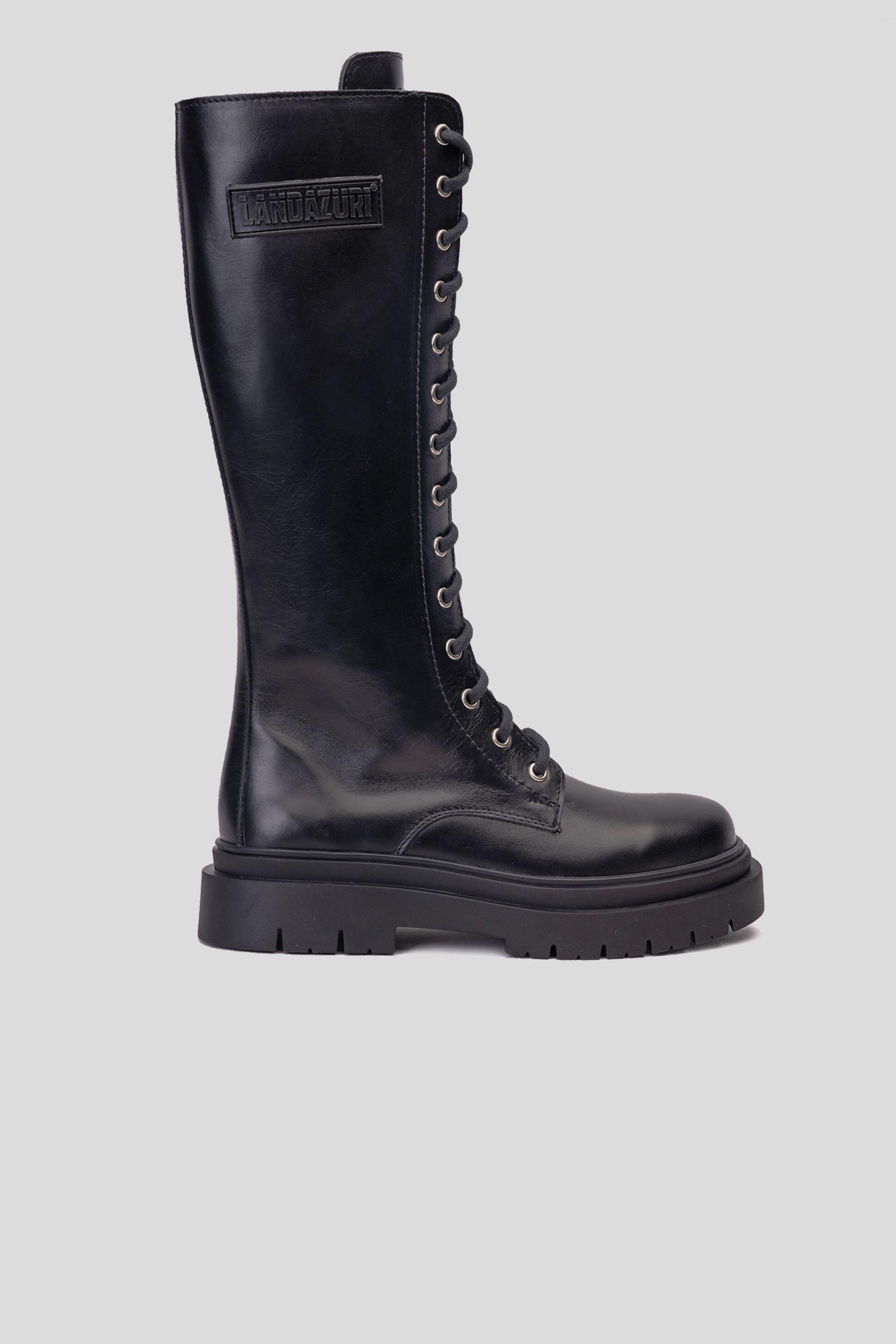 Bota Cuero Samurai Negra Landazuri-0