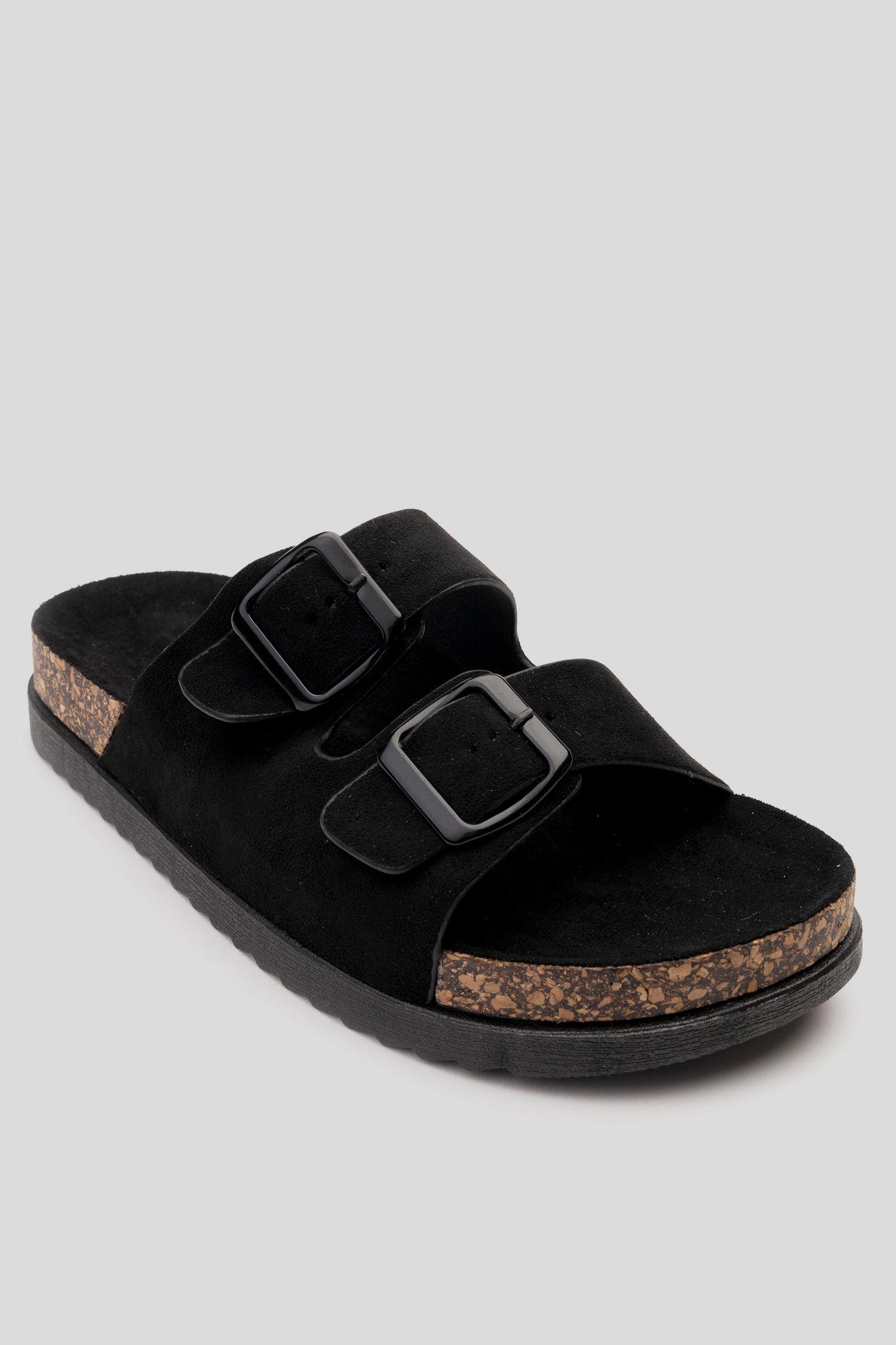 Sandalia Mujer Negro Misha Chancleta-2