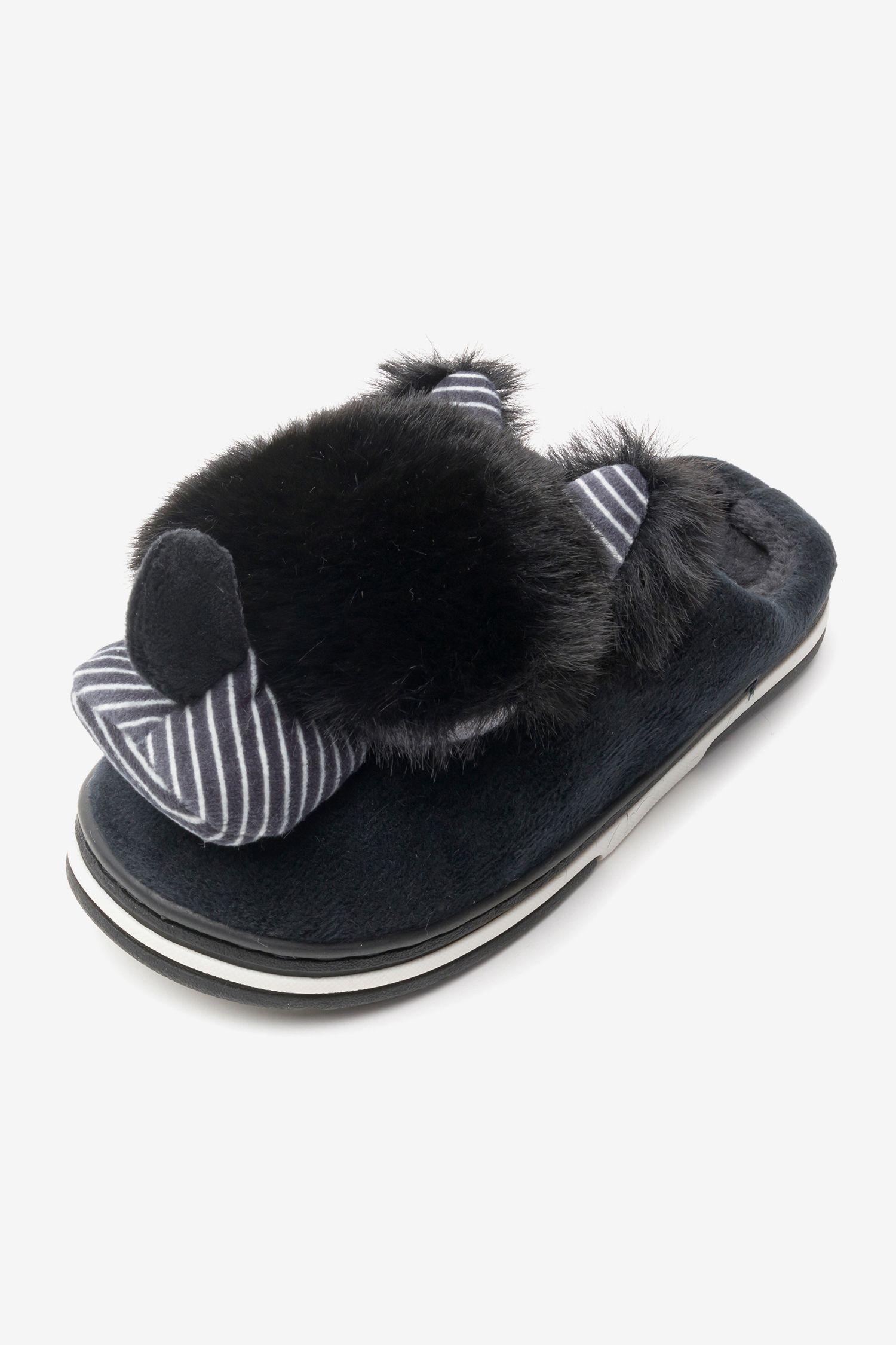 Pantufla Niñ@ Negro Bunny Chancleta-3