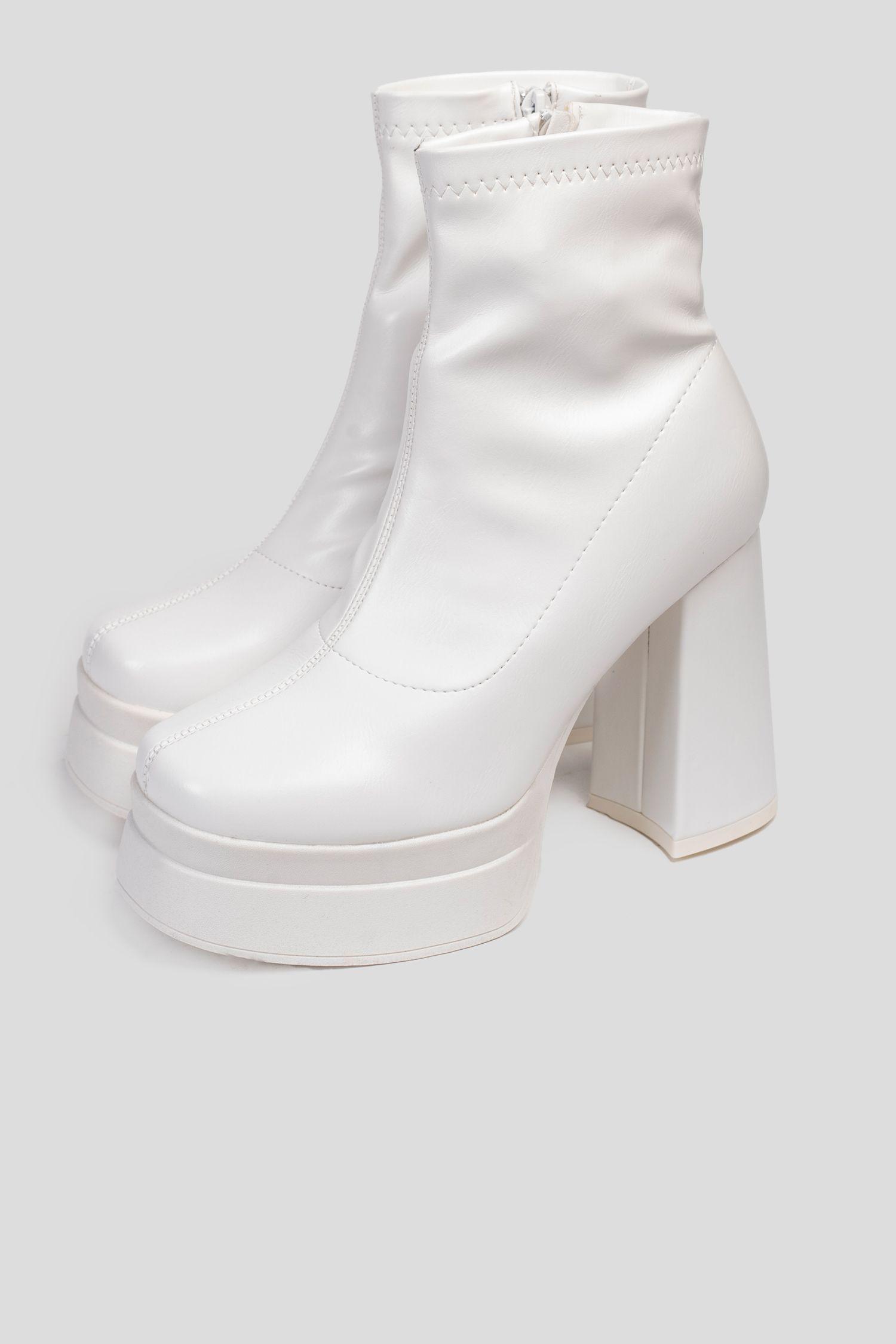 Bota Mujer Blanco Danella Chinitown-2