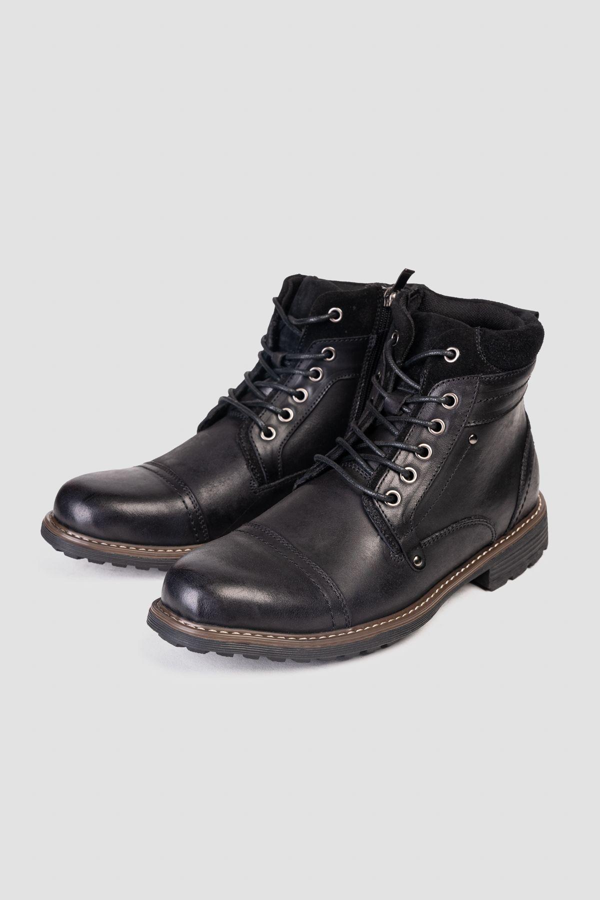 Botín Hombre Negro Íker Negro Thunder Blue-2