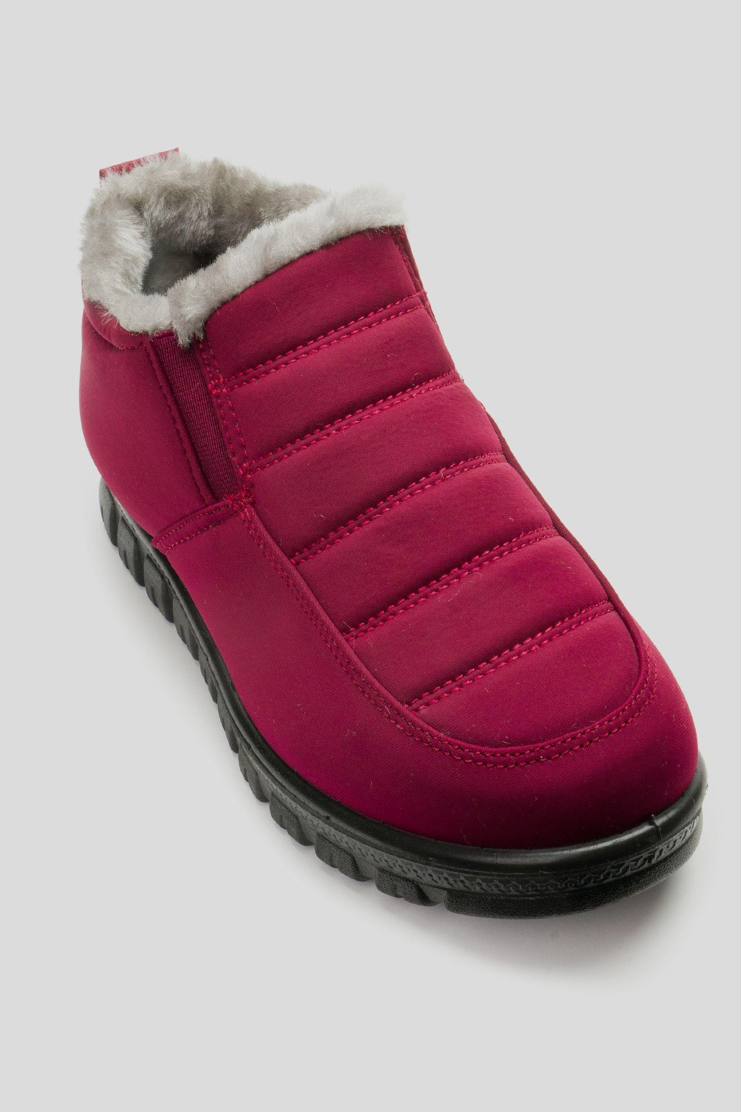 Zapatilla Mujer Burdeo Impermeable Chancleta-2