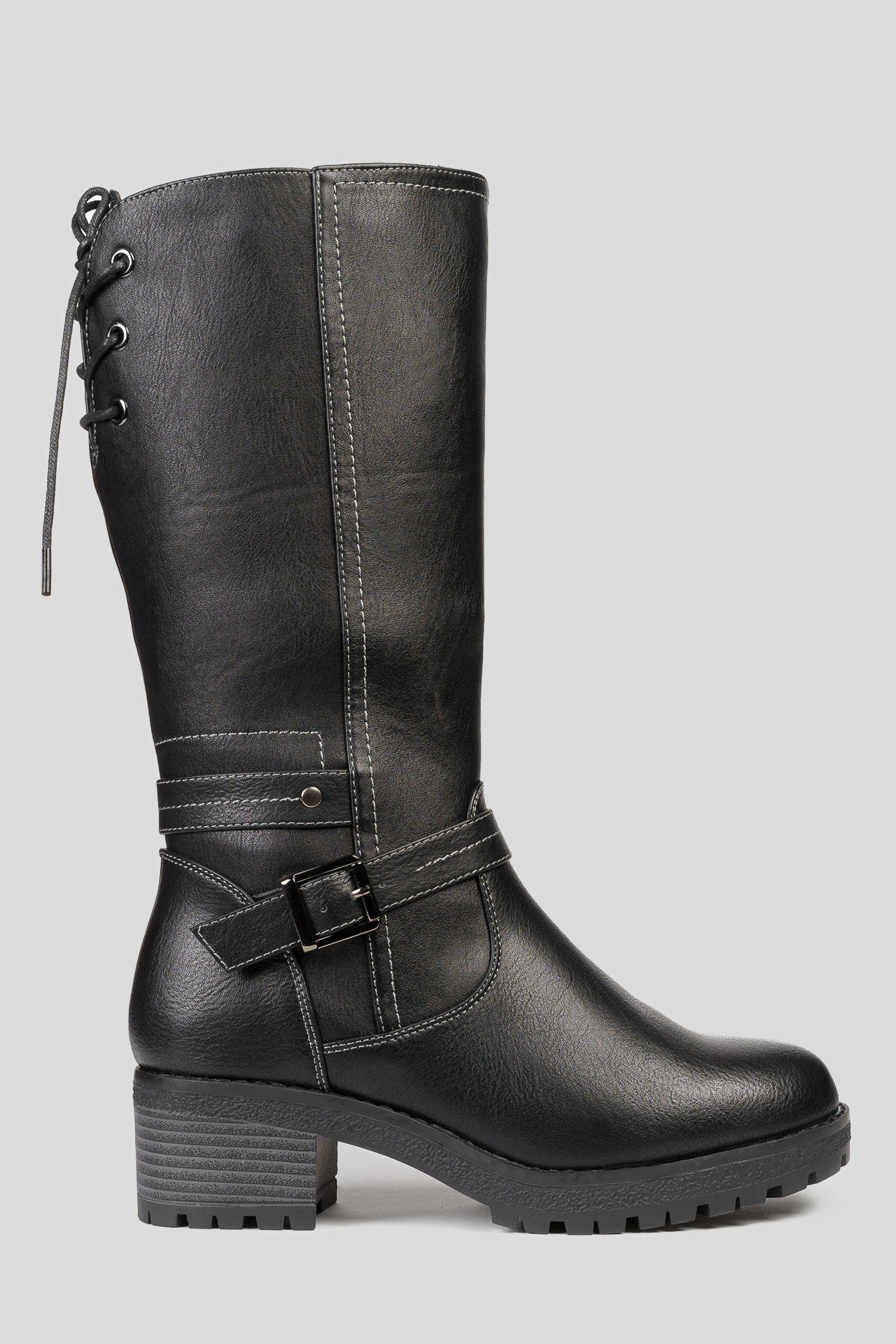 Bota Mujer Negro Fausta Thunder Blue-0