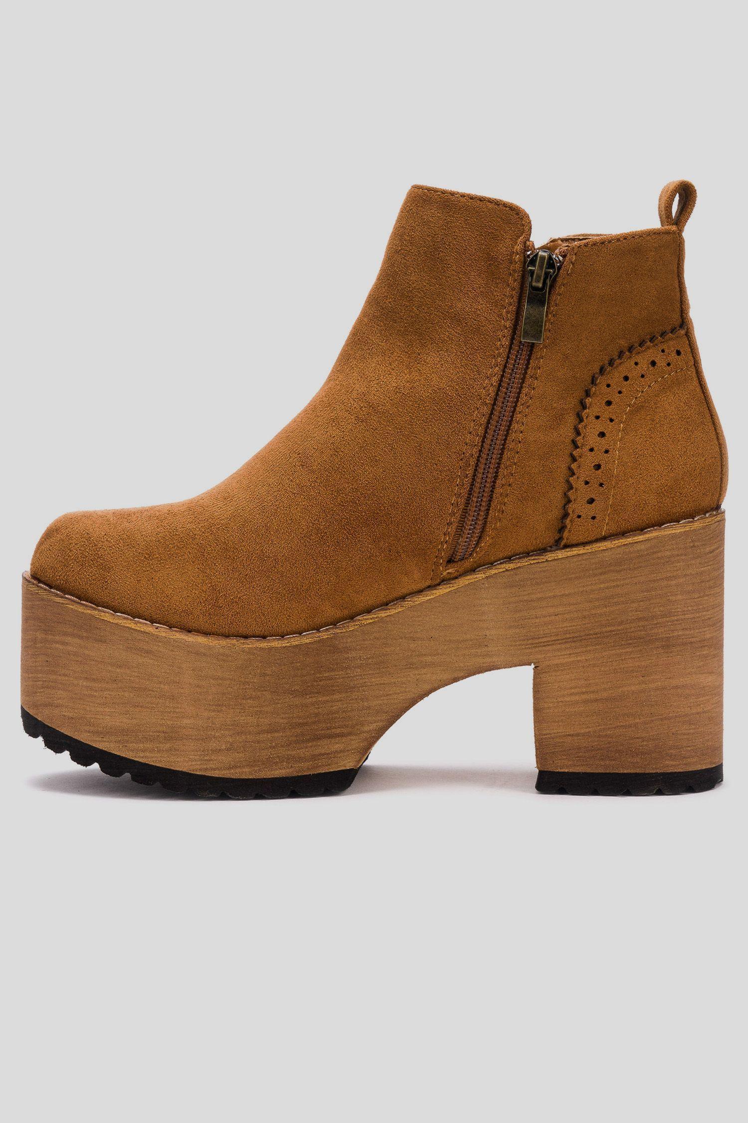 Botín Mujer Camel Broki Boteli-1