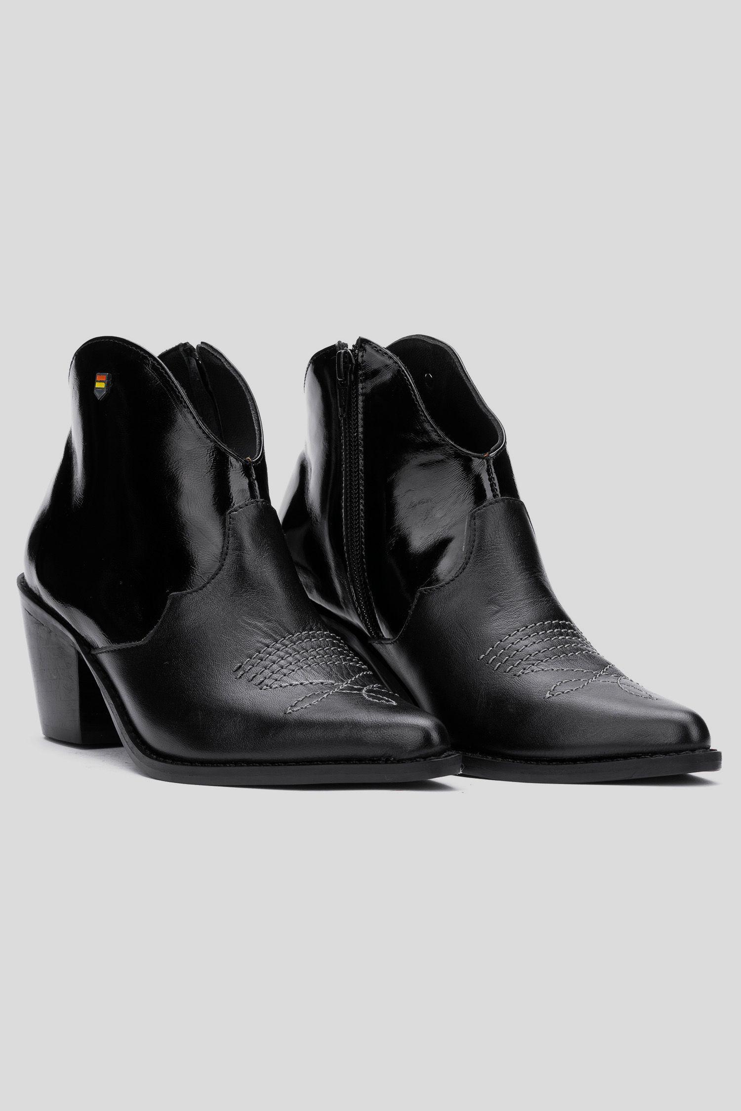 Botín Cuero Sauco Negro Acha-3