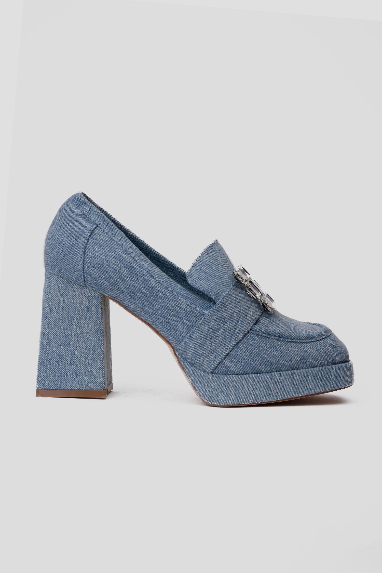 Mocasín Mujer Azul Ivette Apóstol-0