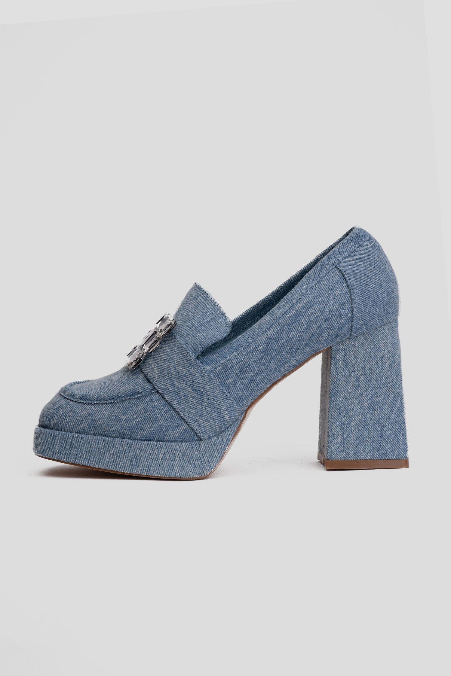 Mocasín Mujer Azul Ivette Apóstol-1