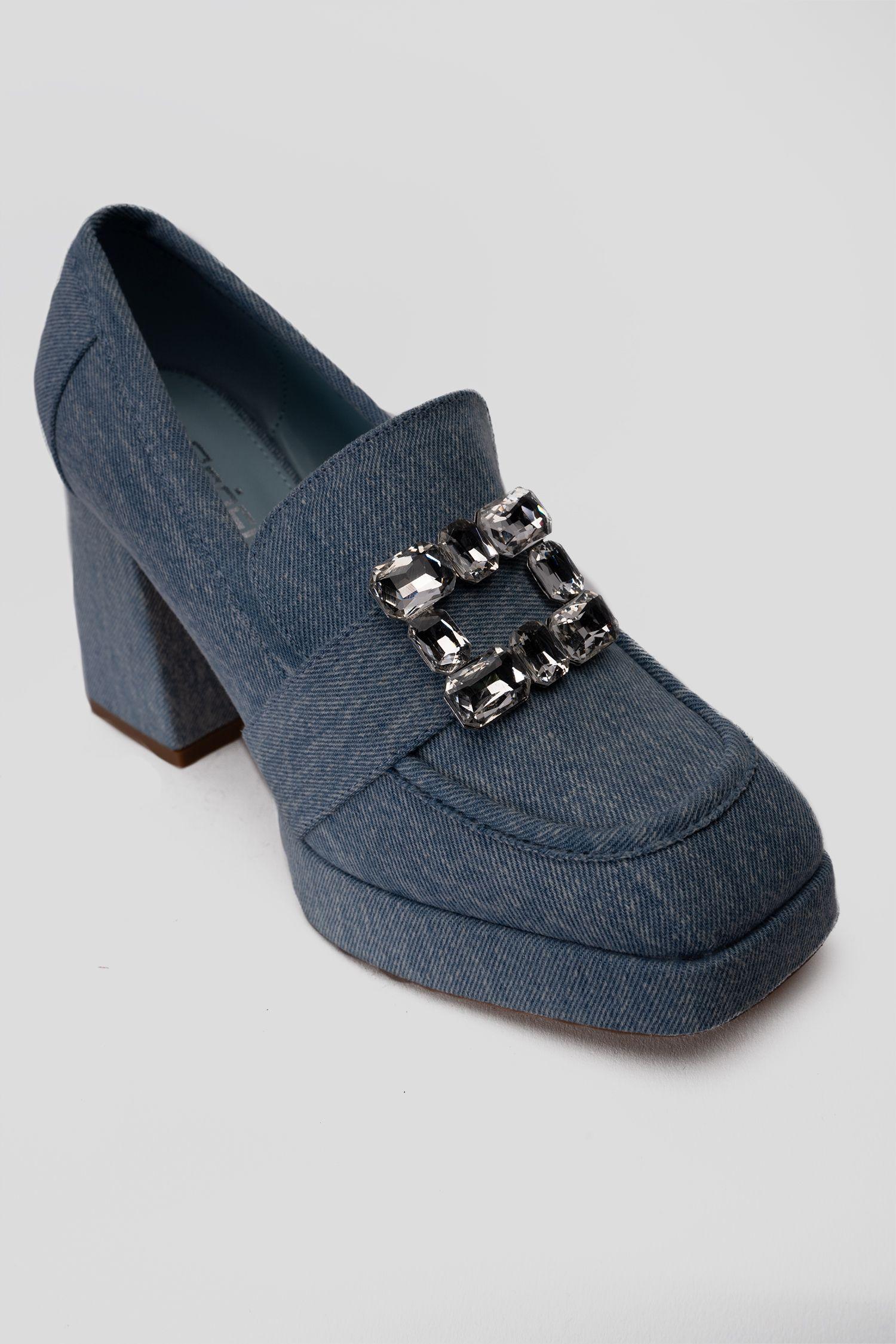 Mocasín Mujer Azul Ivette Apóstol-2