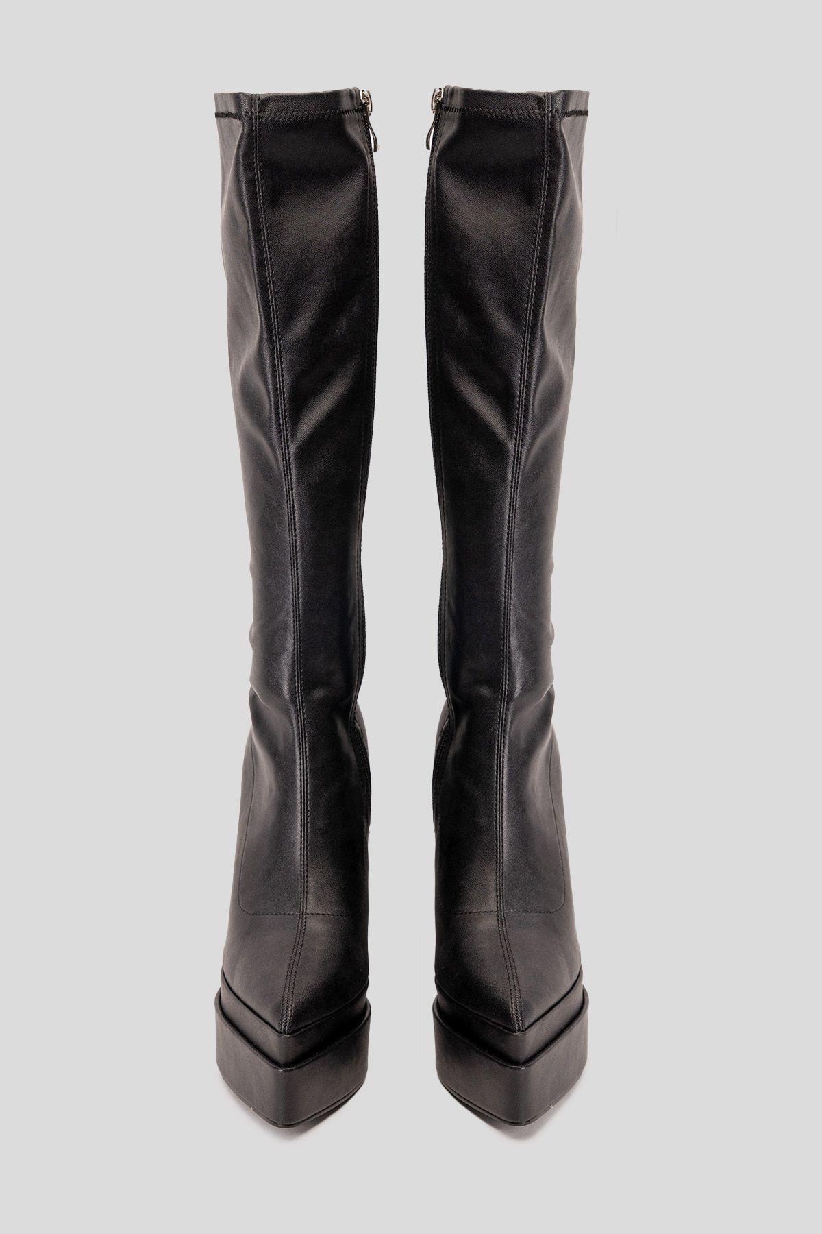 Bota Larga Mujer Negro Lizbeth Chinitown-2