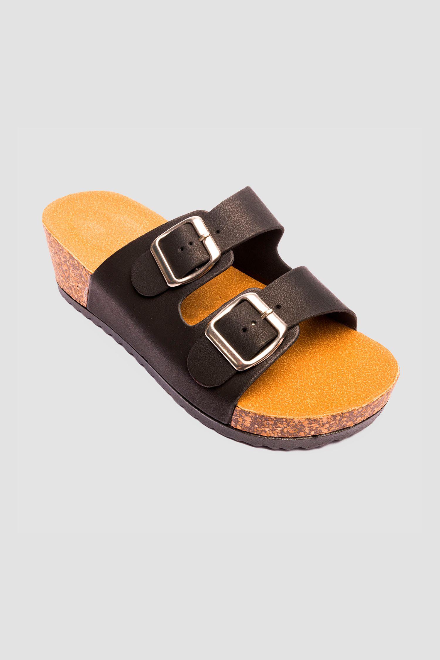 Sandalia Mujer Negro Andrews Chinitown-2