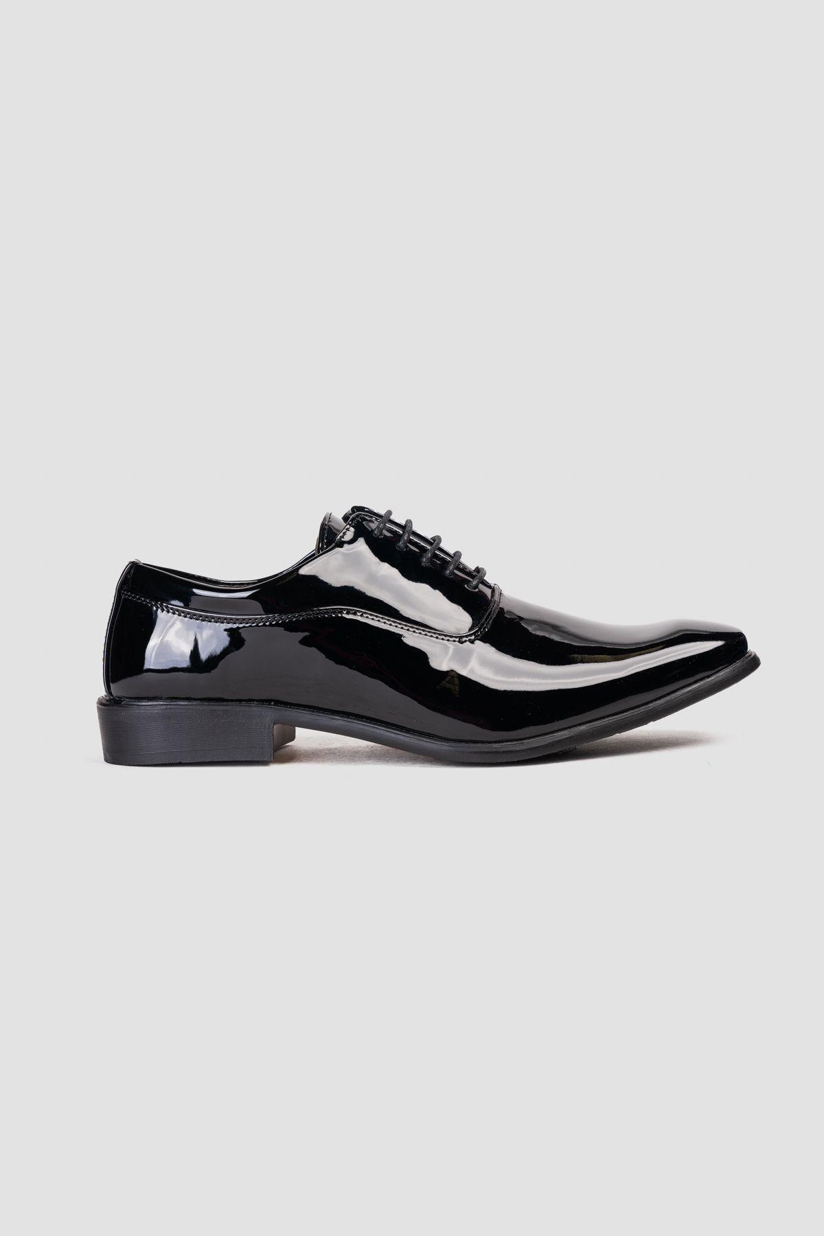 Zapato Hombre Negro Charol Jon Thunder Blue-0
