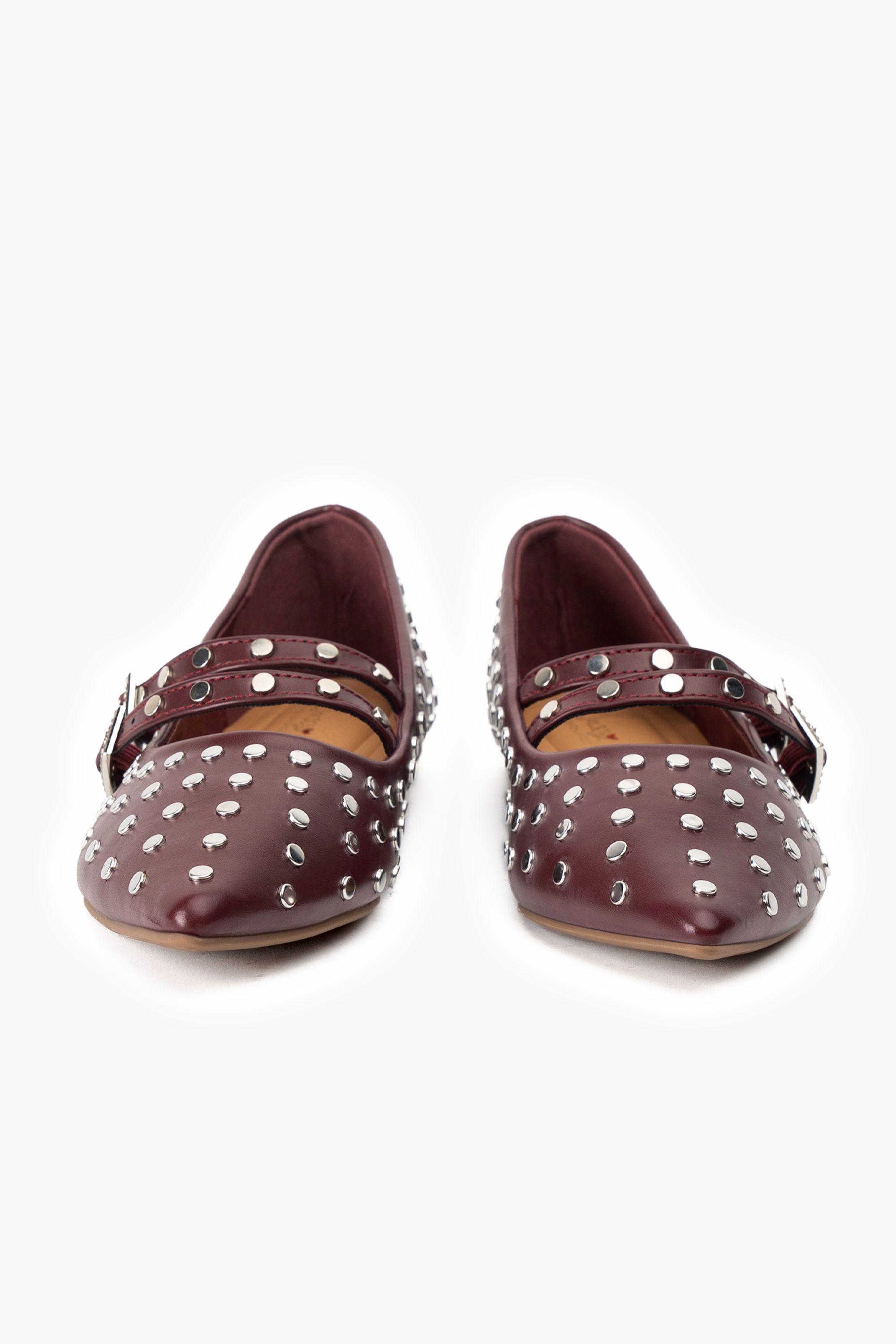 Ballerina Mujer Burdeo Tacha Chinitown-2