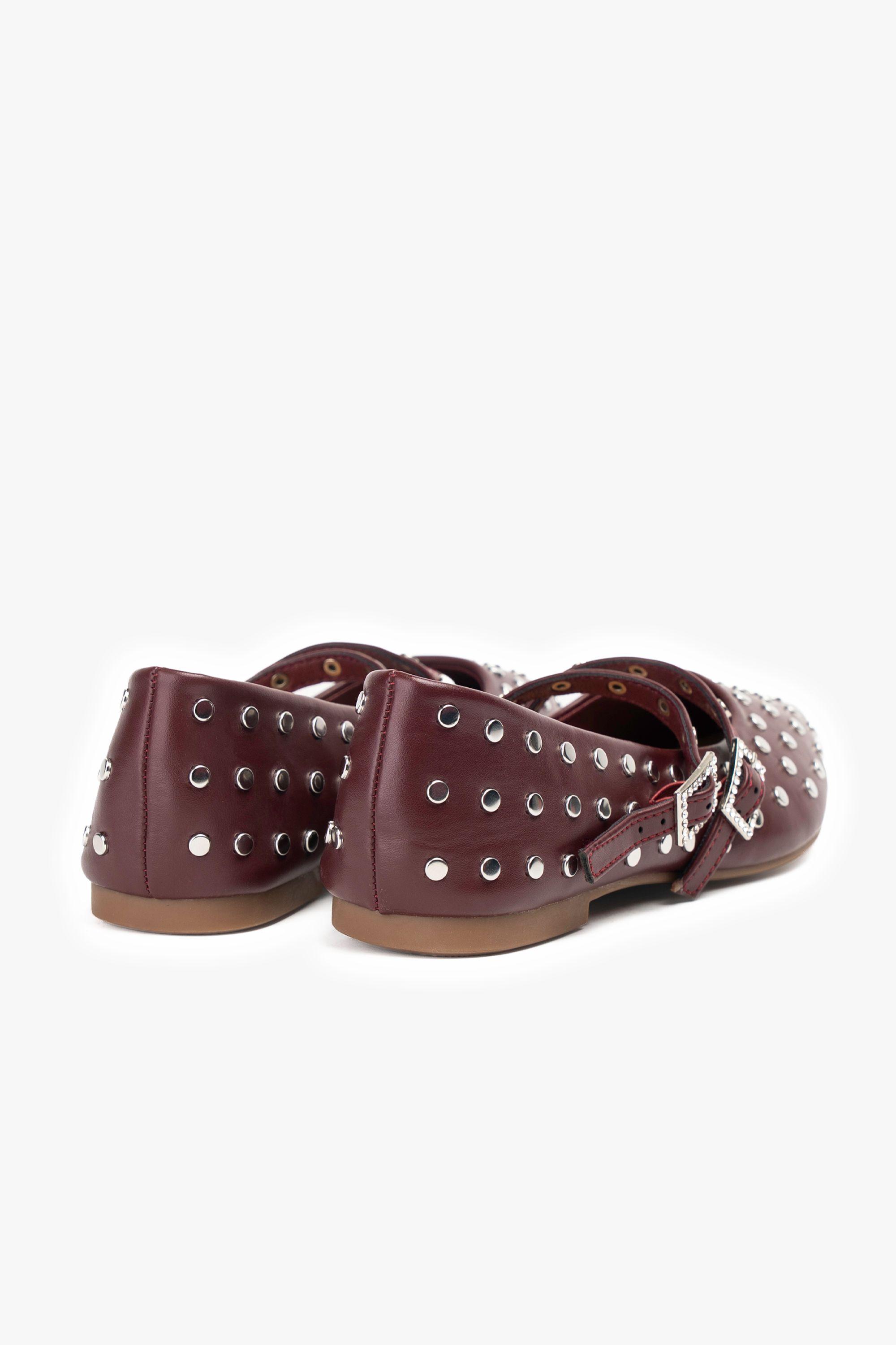 Ballerina Mujer Burdeo Tacha Chinitown-3