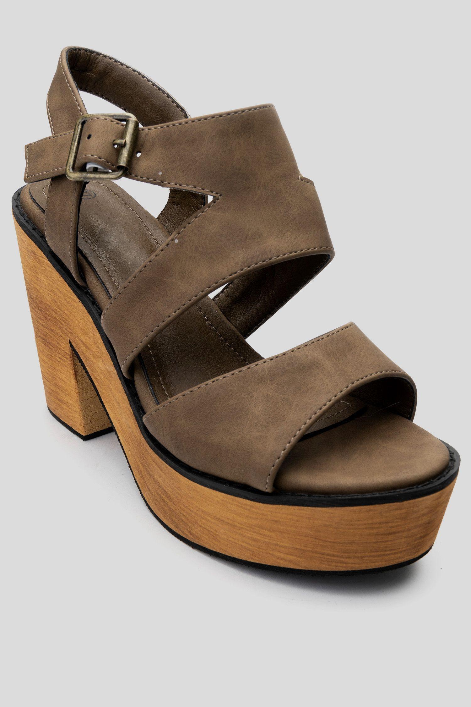 Sandalia Mujer Khaki Georgia Chancleta-2