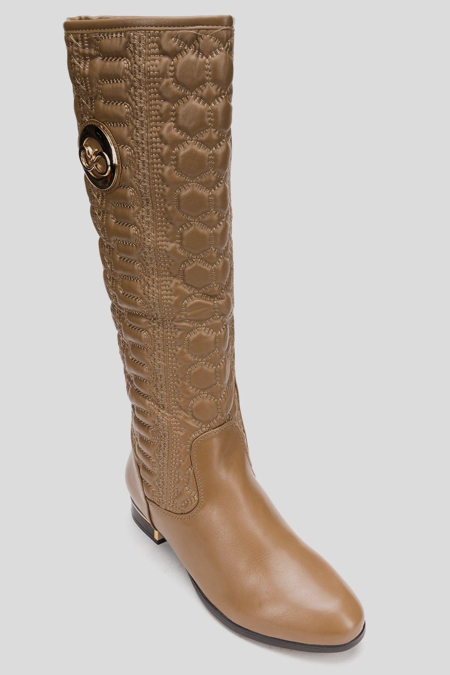 Bota Mujer Caqui Clio Carbin-2