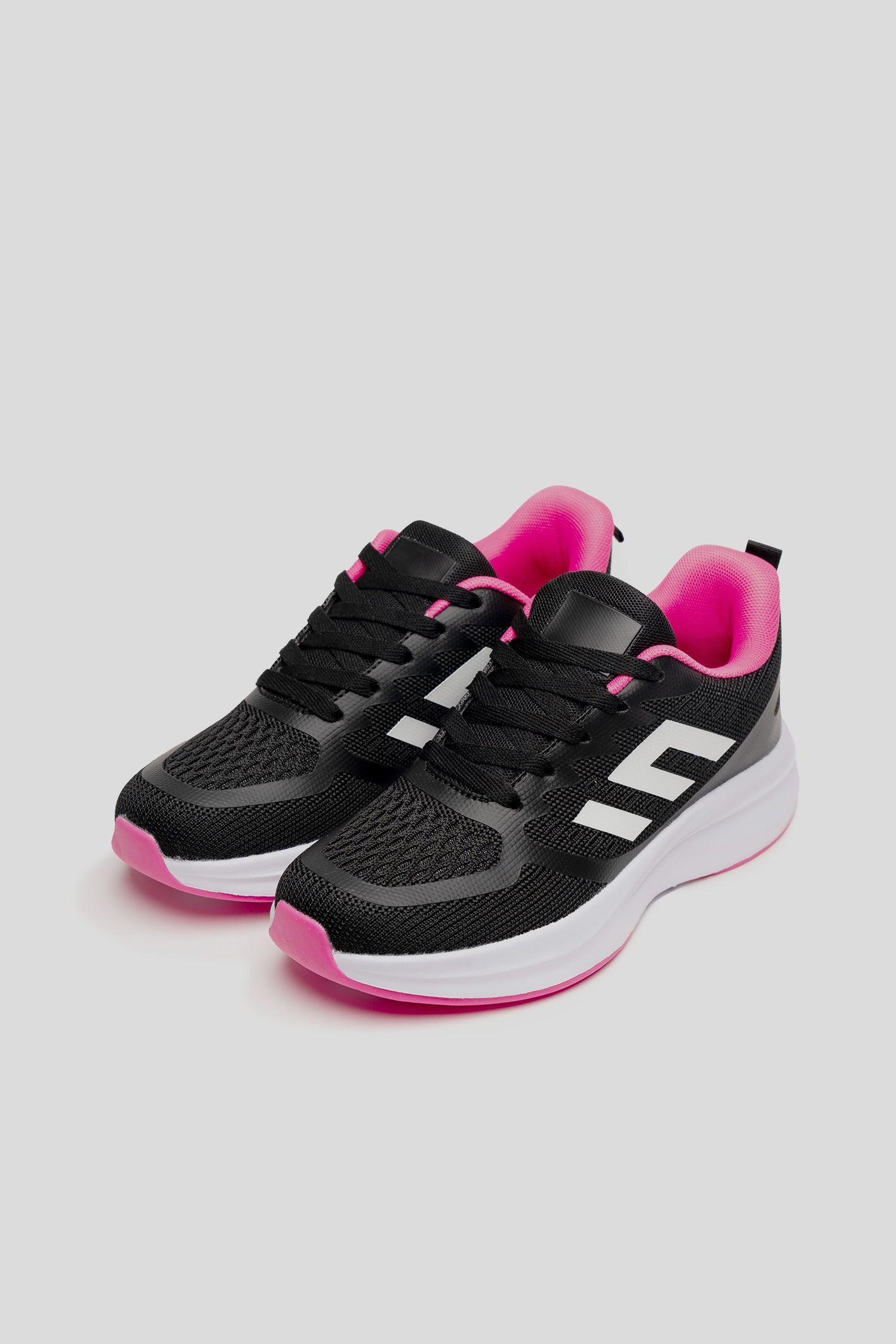 Zapatilla Mujer Negro Rosado Leone Chinitown-3