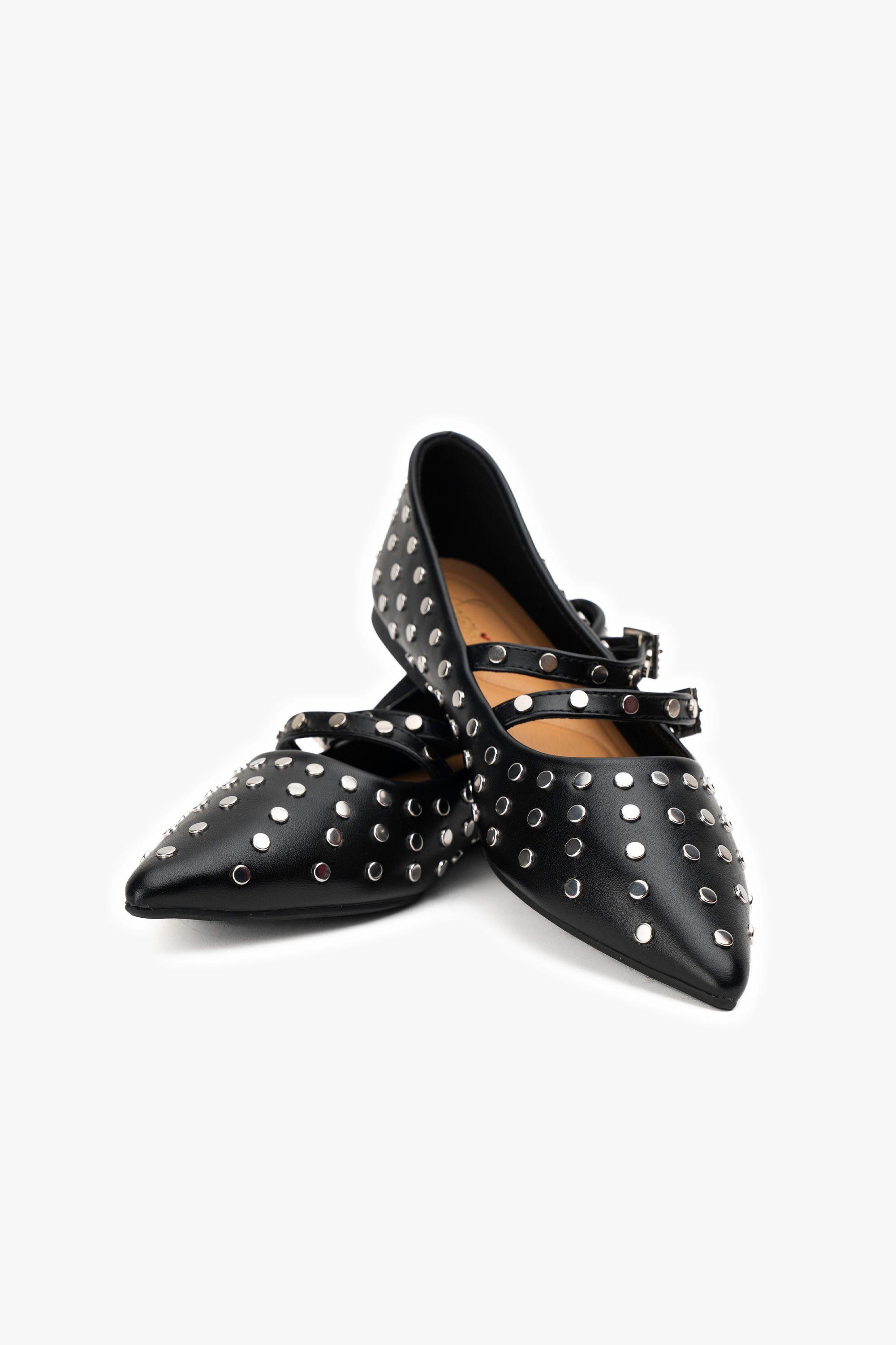 Ballerina Mujer Negro Tacha Chinitown-4