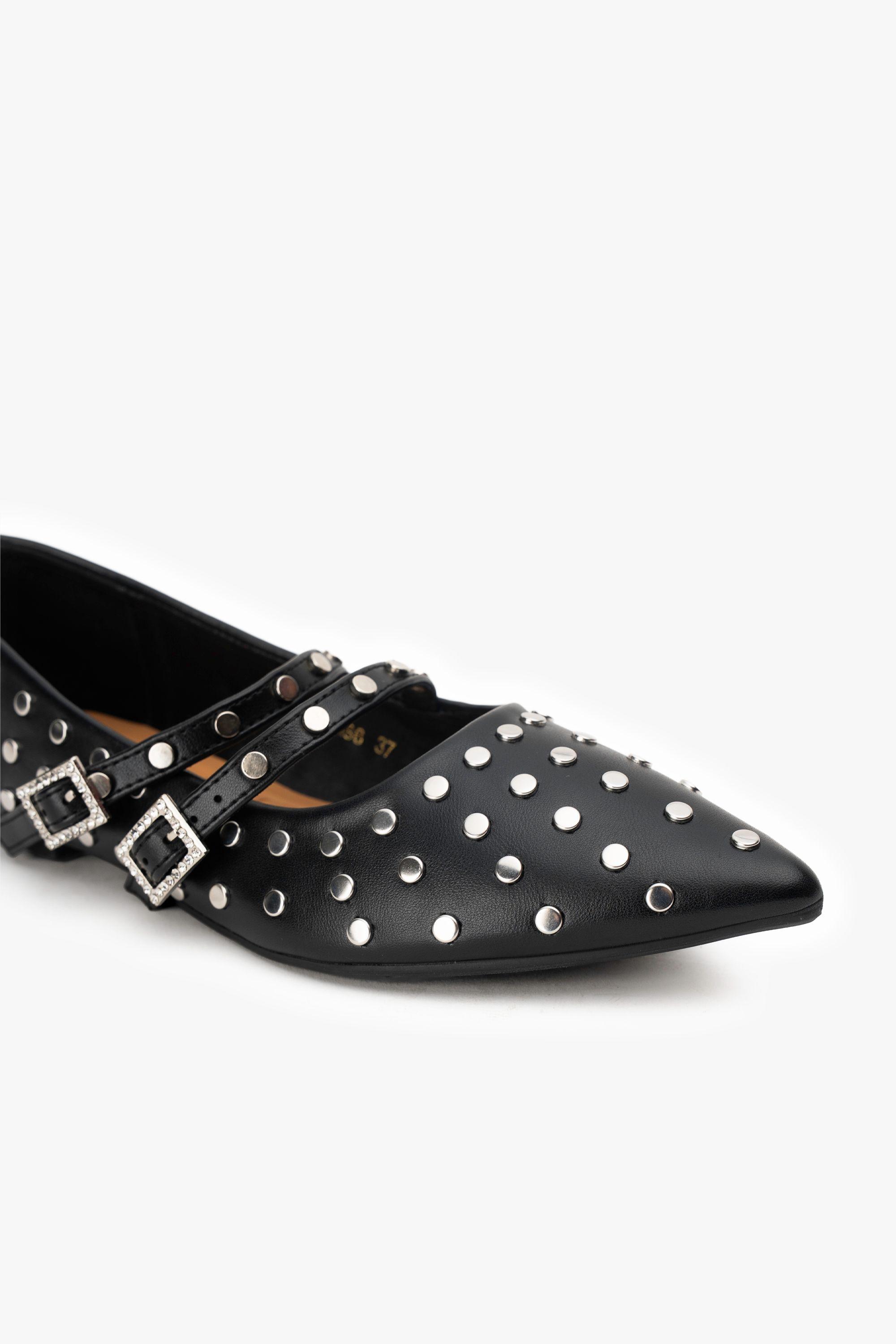 Ballerina Mujer Negro Tacha Chinitown-5