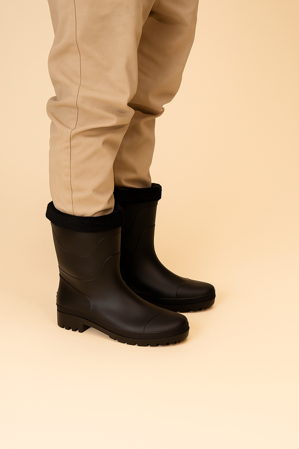 Bota de Agua Hombre Full Negro Bob Chinitown-4