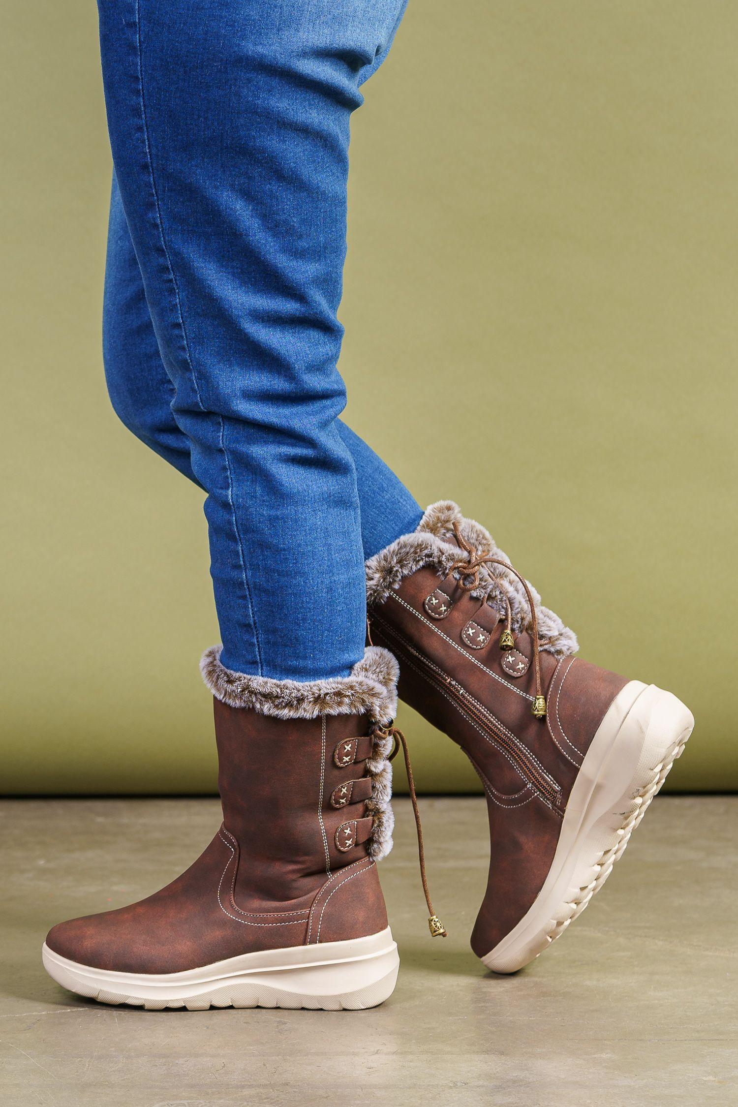 Bota Mujer Café Oscuro Zaria Thunder Blue-1