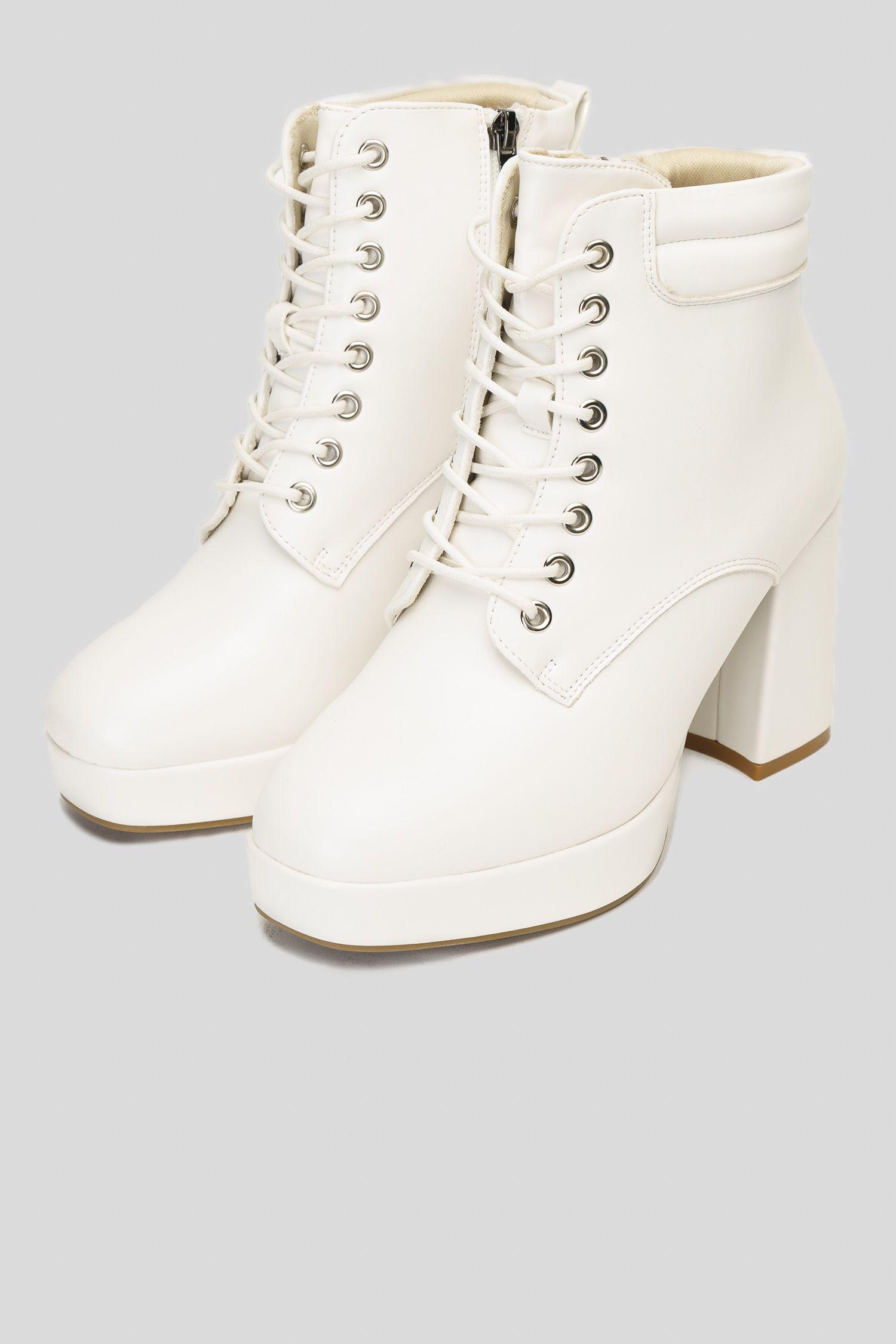 Botín Mujer Blanco Sinae Thunder Blue-2