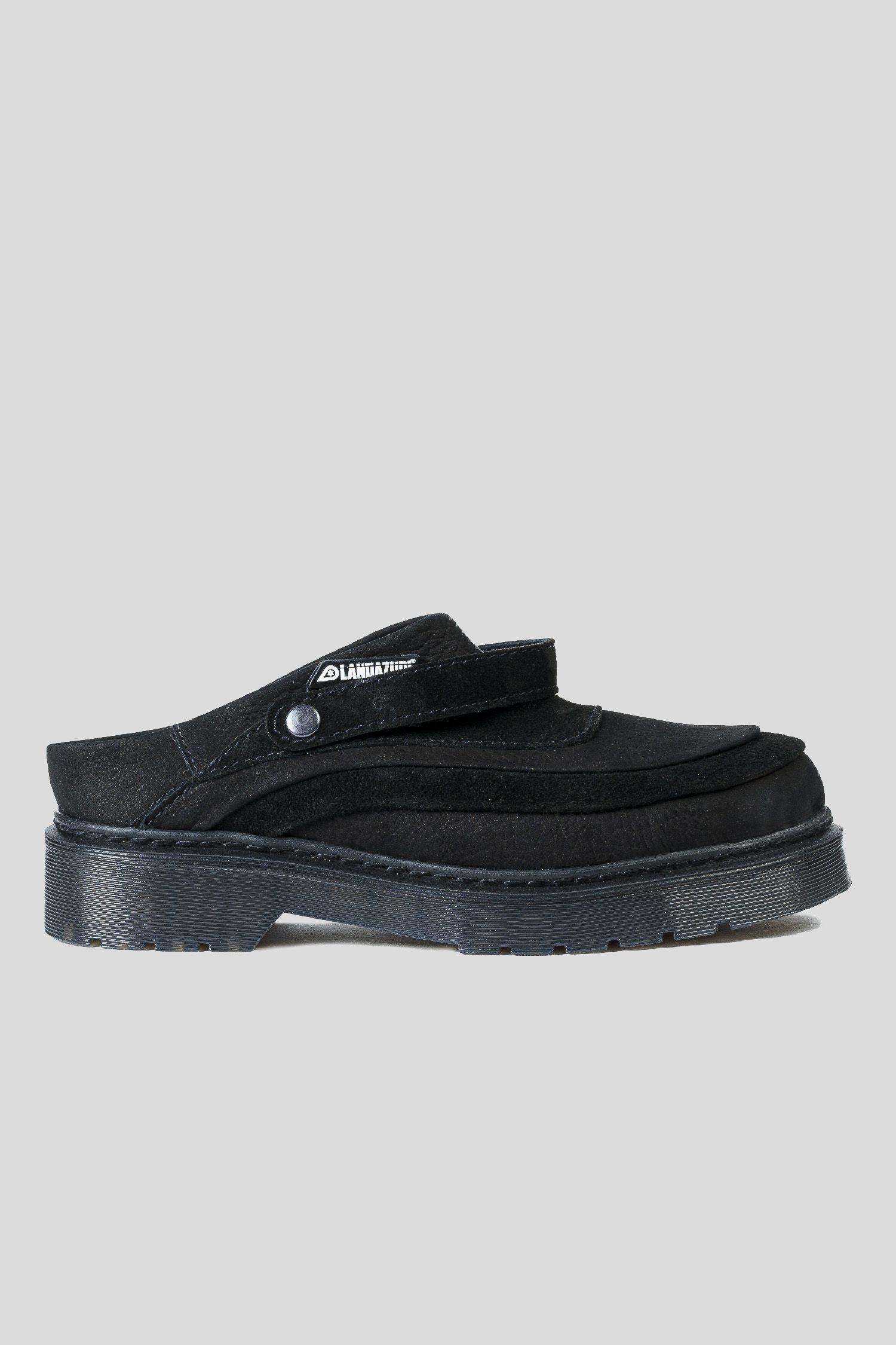 Zapato Cuero Mule Adriático Reno Negro Landazuri-0