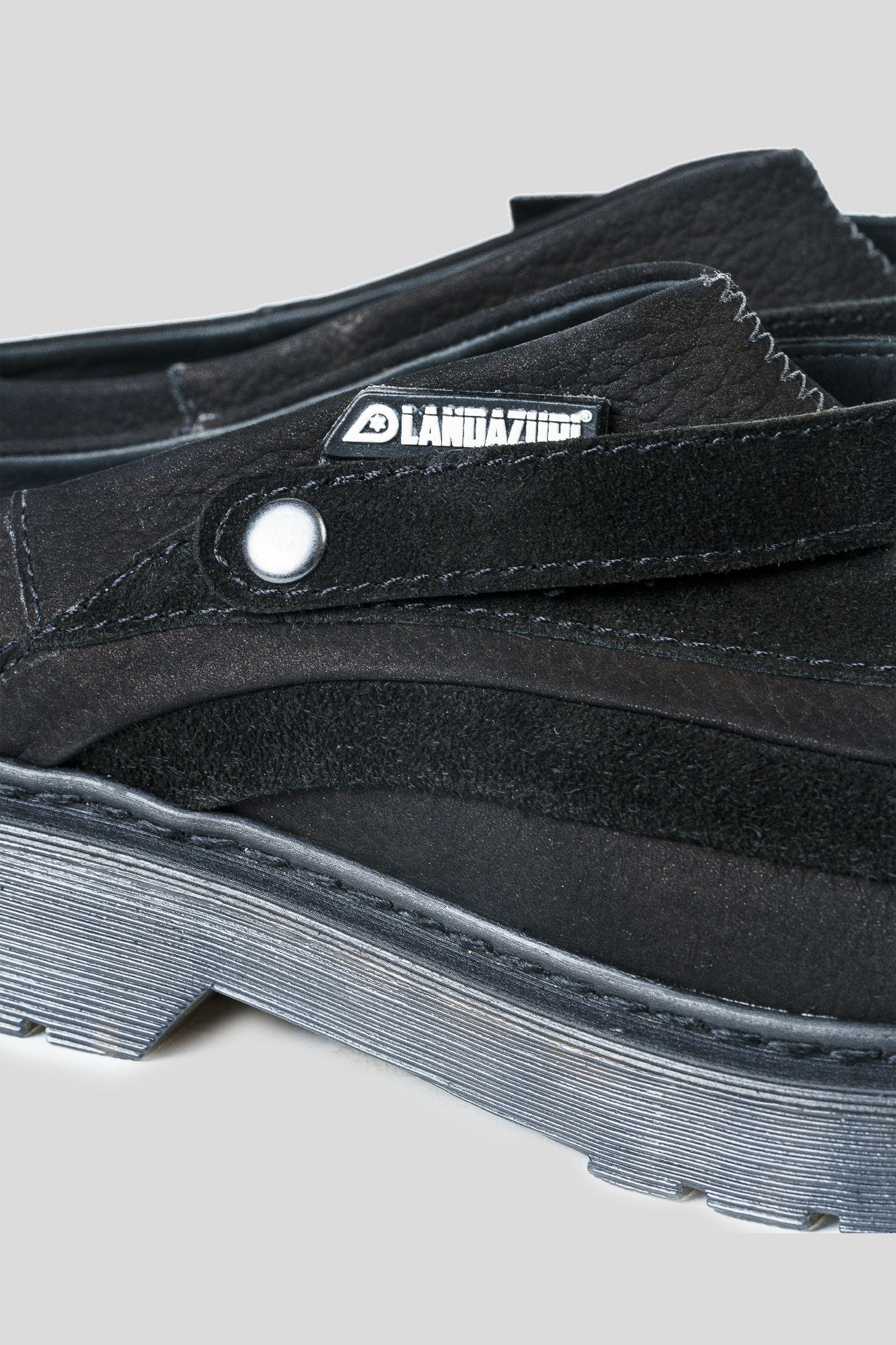 Zapato Cuero Mule Adriático Reno Negro Landazuri-3