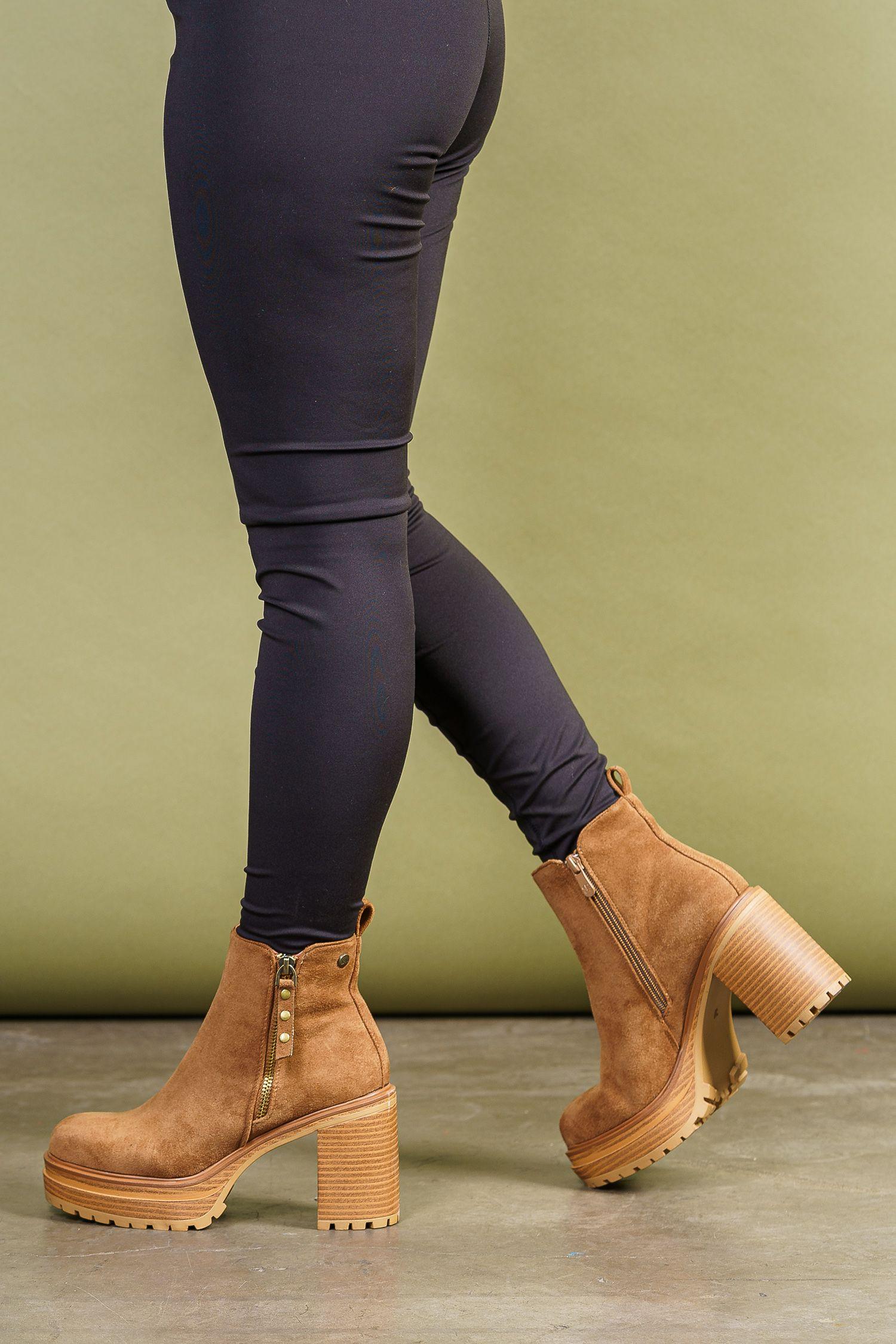 Botín Mujer Camel Yumiko Boteli-1