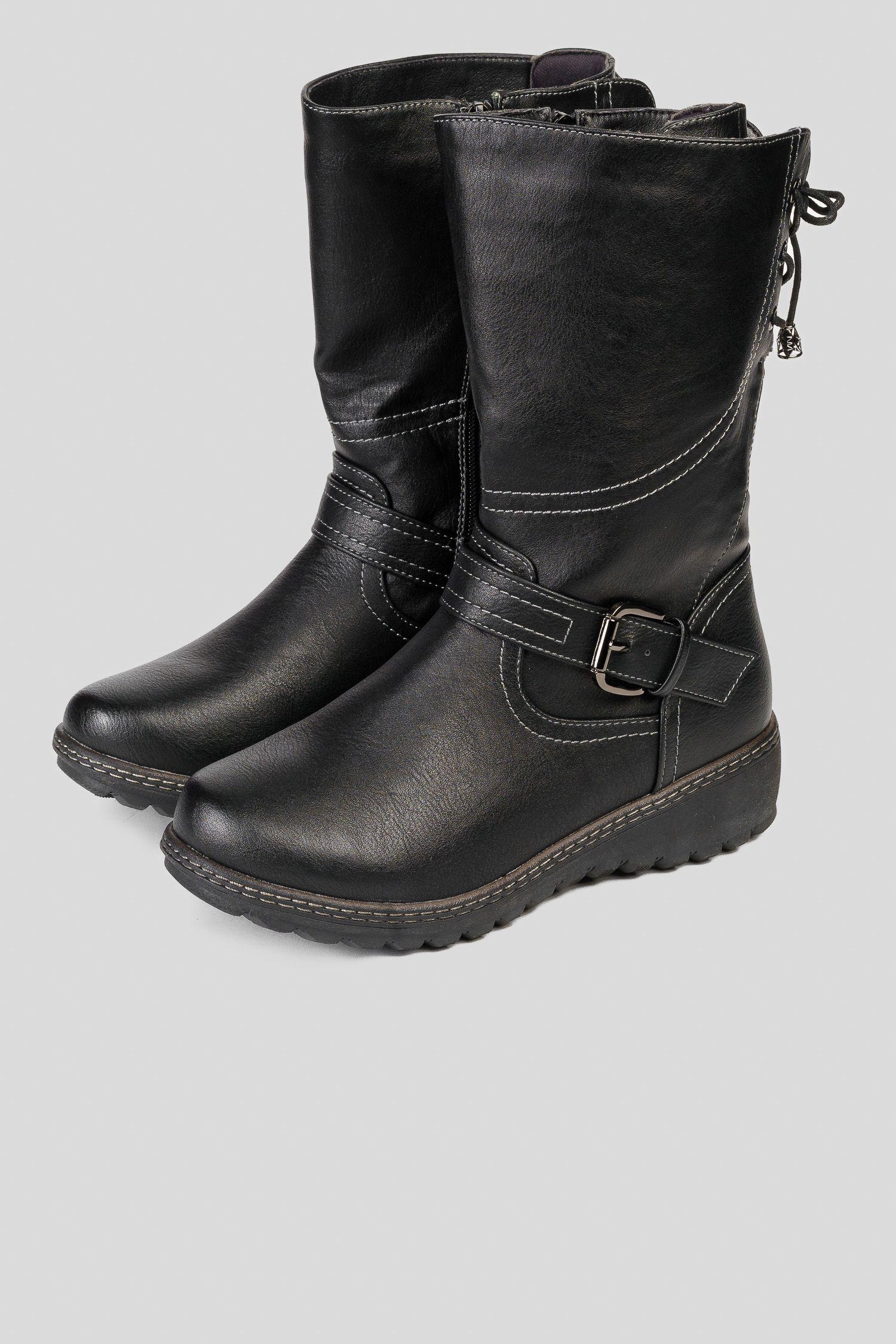 Bota Casual Mujer Negro Giada Chinitown-2