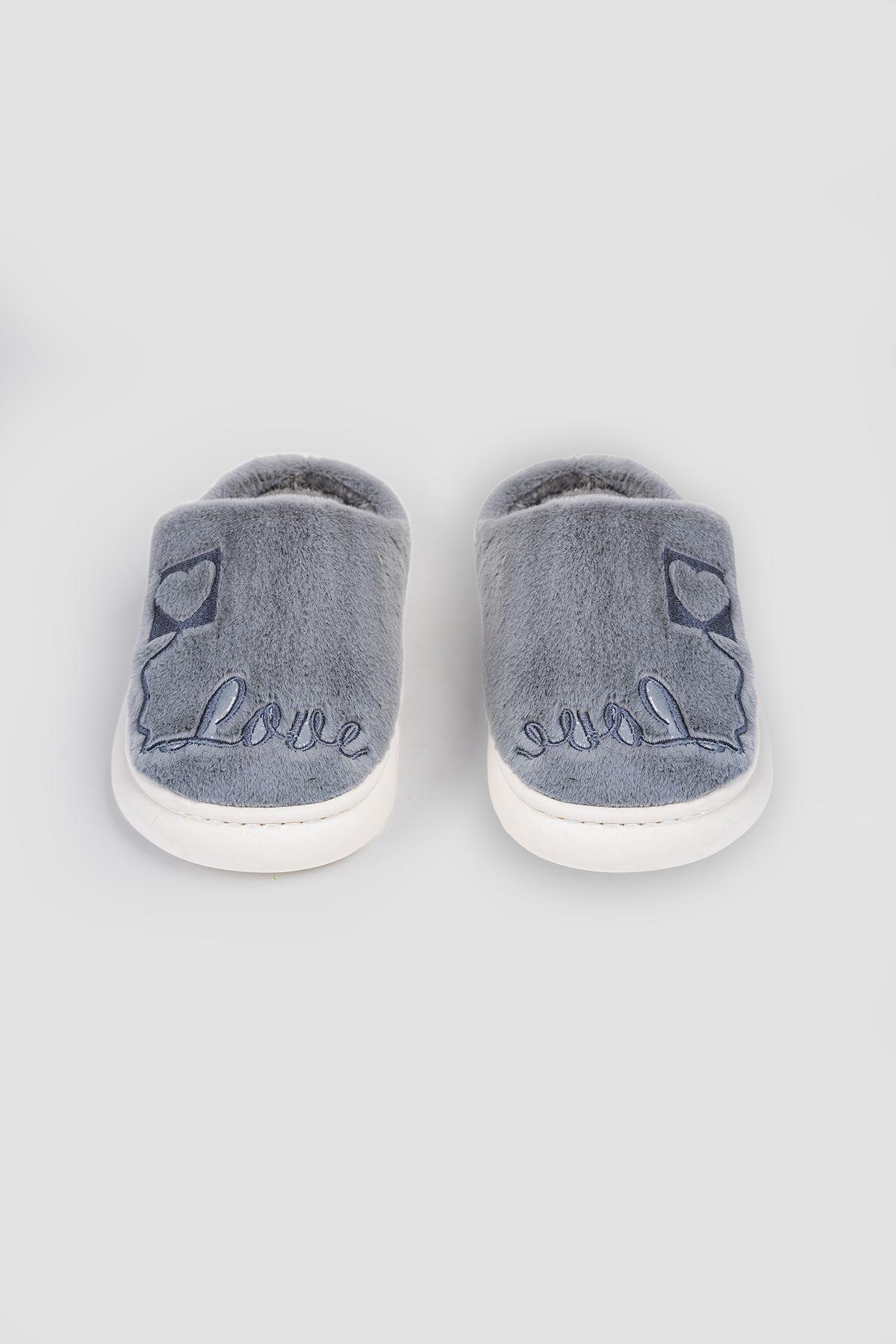 Pantufla Mujer Gris Babette Carbin-2