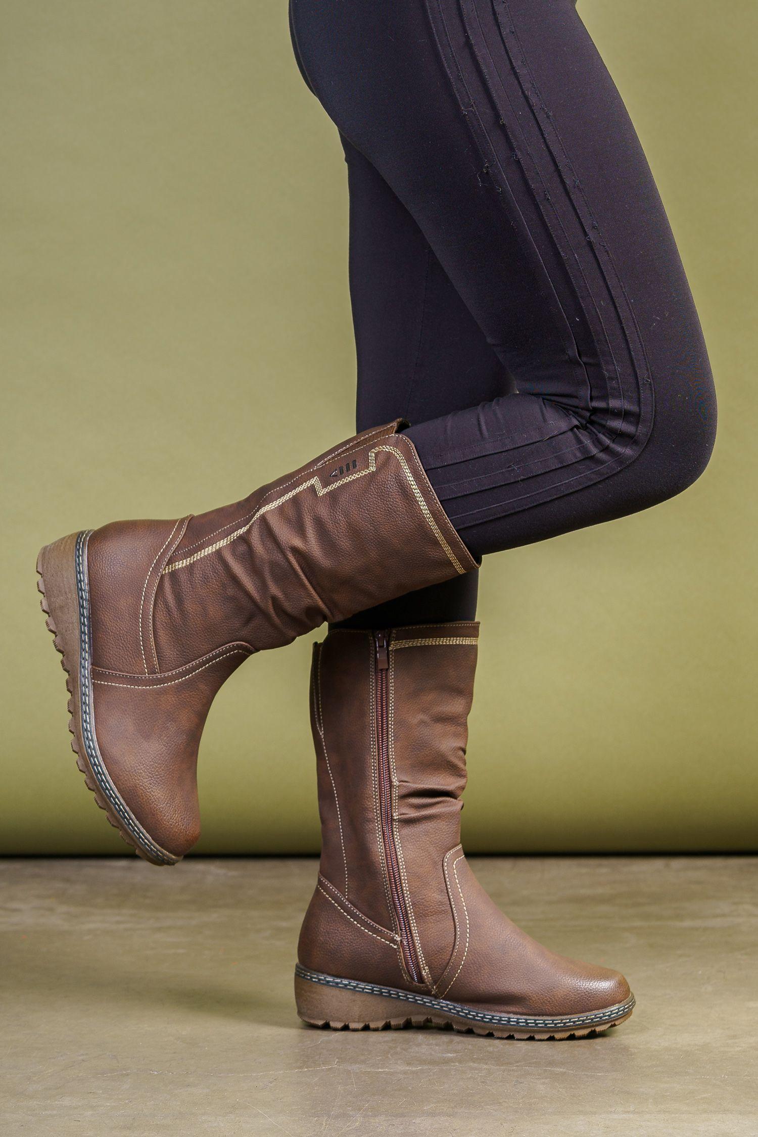 Bota Mujer Café Faina Thunder Blue-1