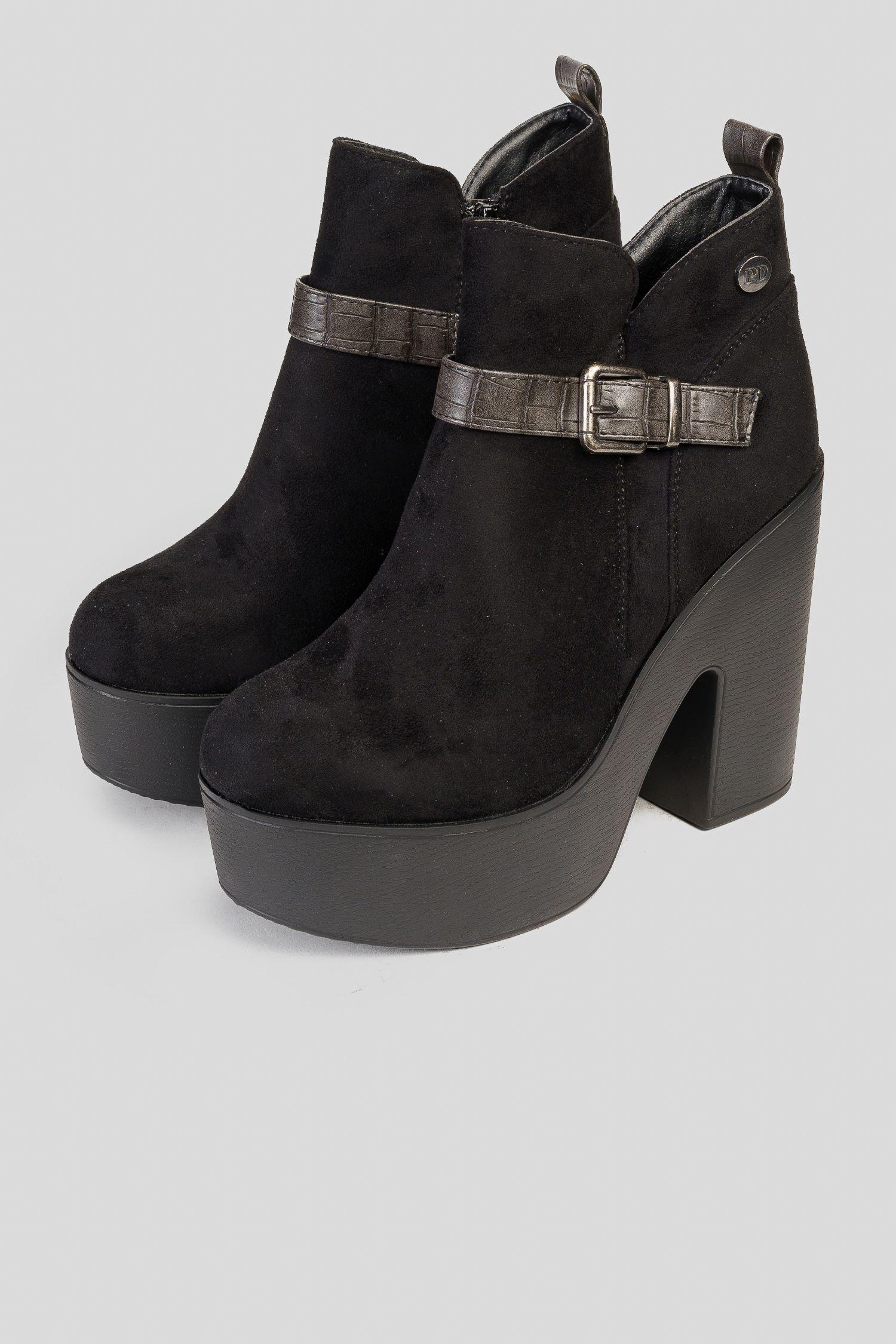 Botín Mujer Negro Fumiko Boteli-2