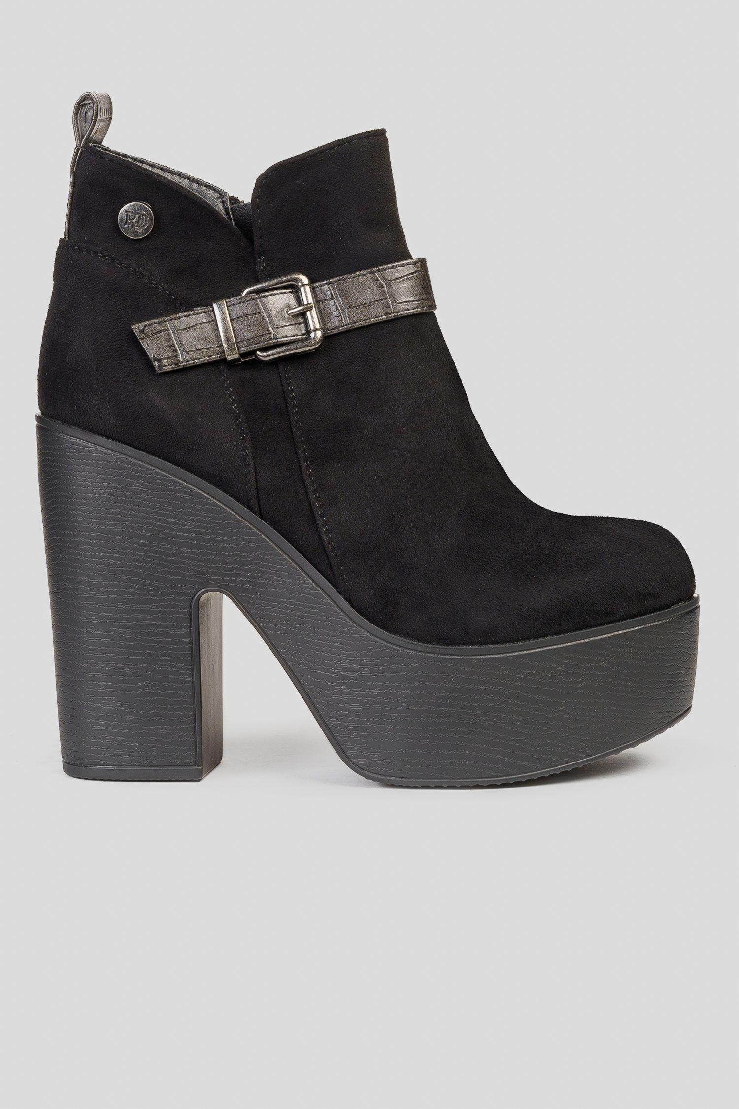 Botín Mujer Negro Fumiko Boteli-0