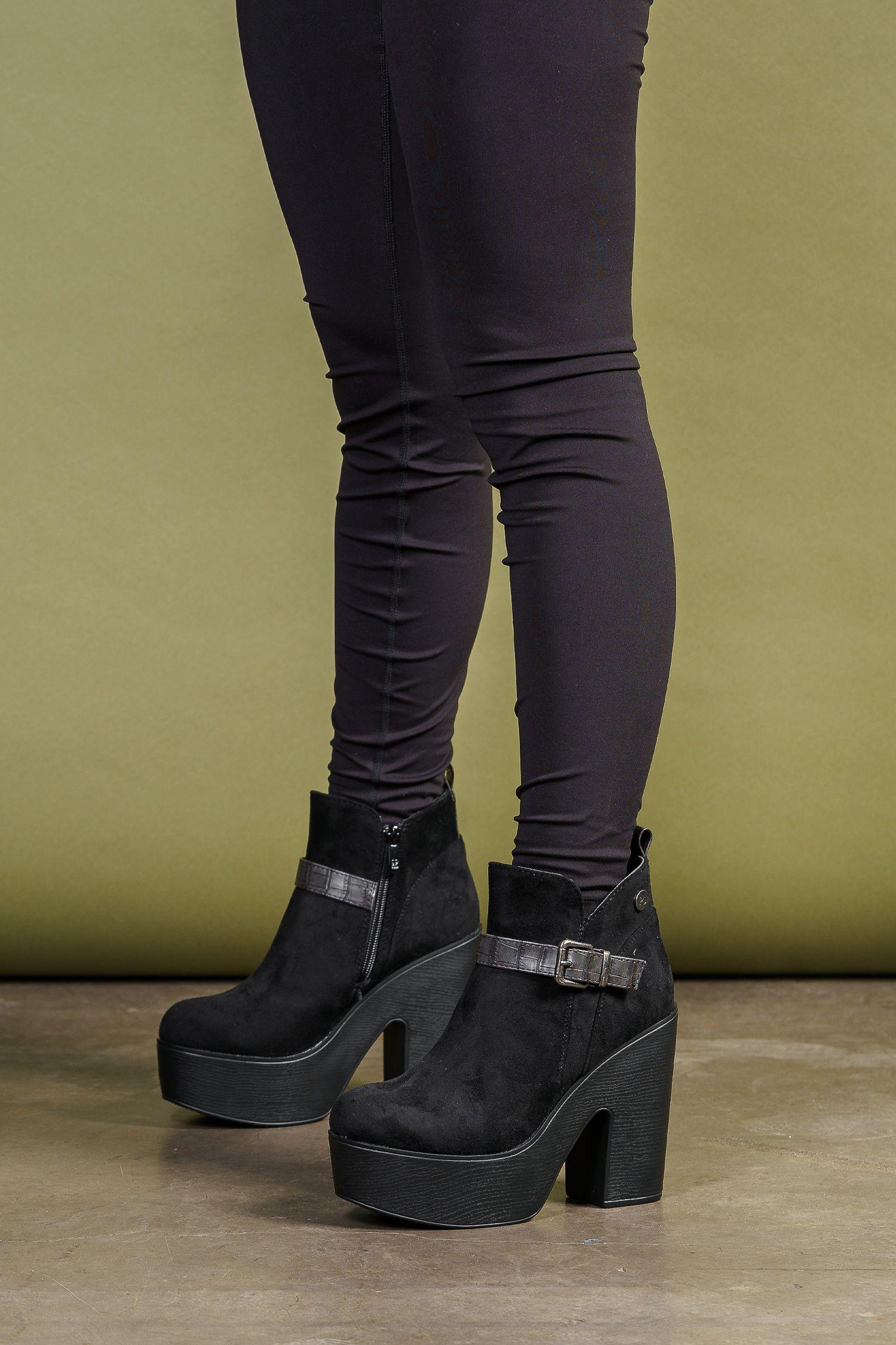 Botín Mujer Negro Fumiko Boteli-1