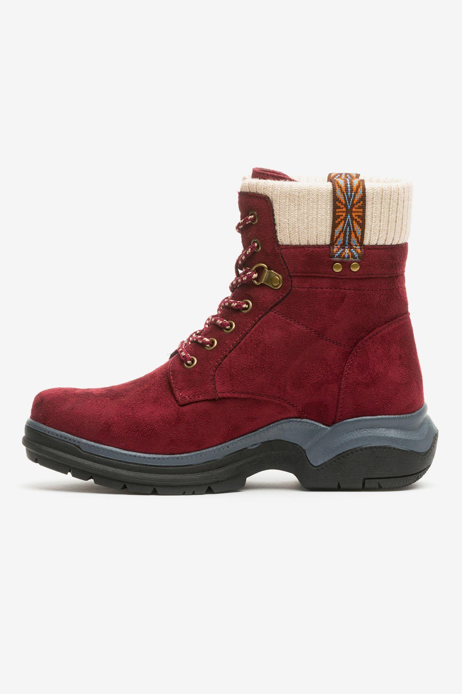 Bota Casual Mujer Rojo Dunixe Chinitown-8