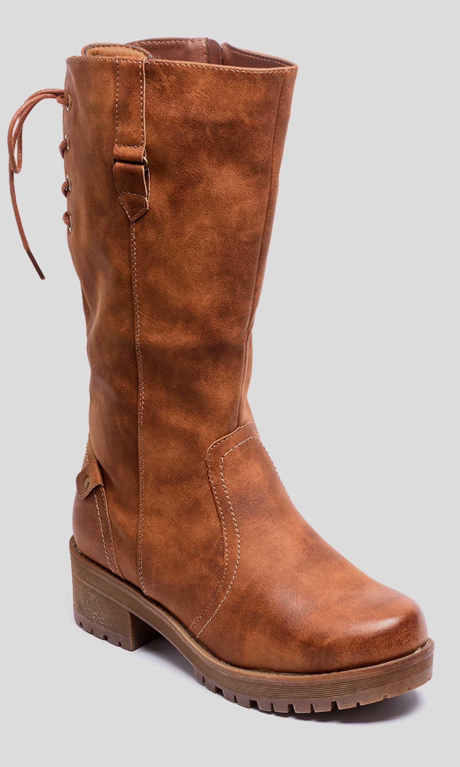 Bota Cindy Brown Chancleta-2