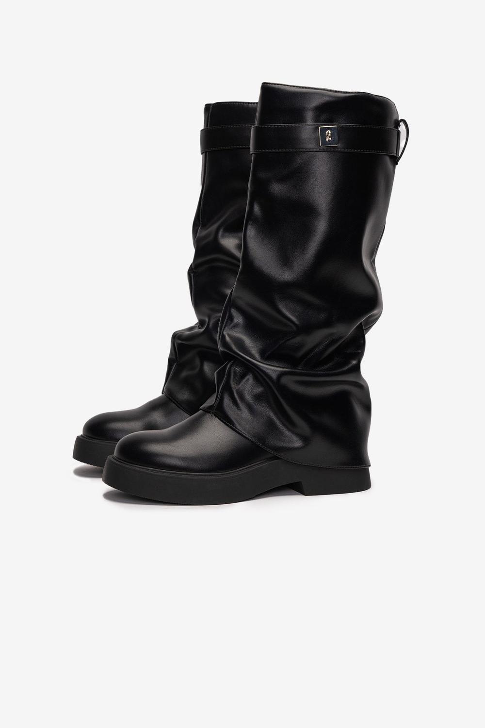 Bota Mujer Negro Vespera Chinitown-1