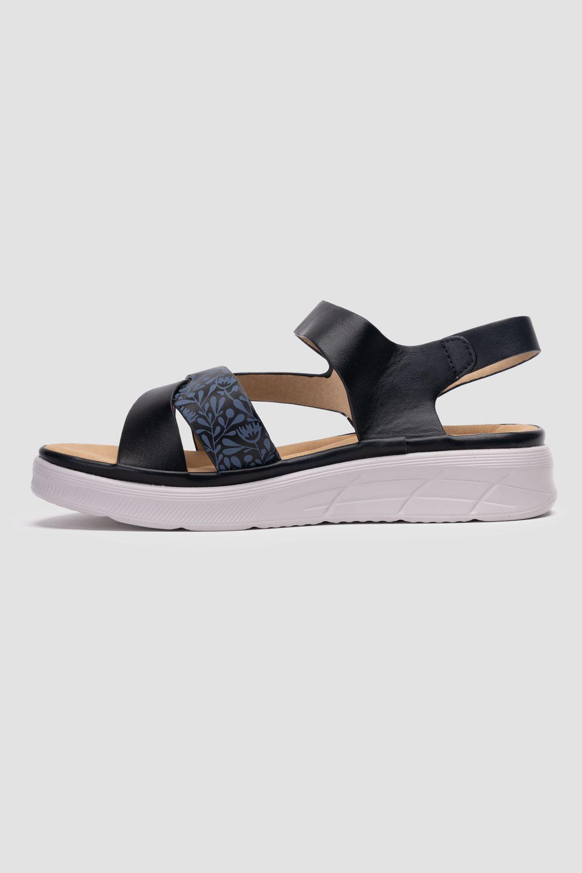 Sandalia Mujer Negro Sabina Thunder Blue-1