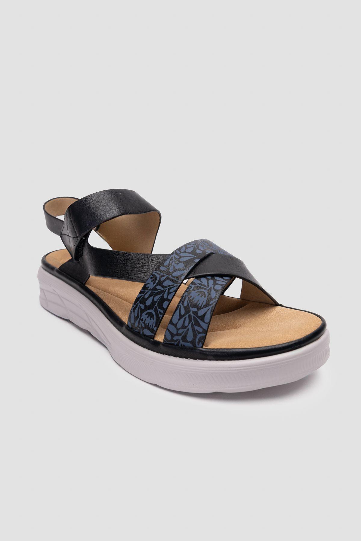Sandalia Mujer Negro Sabina Thunder Blue-2