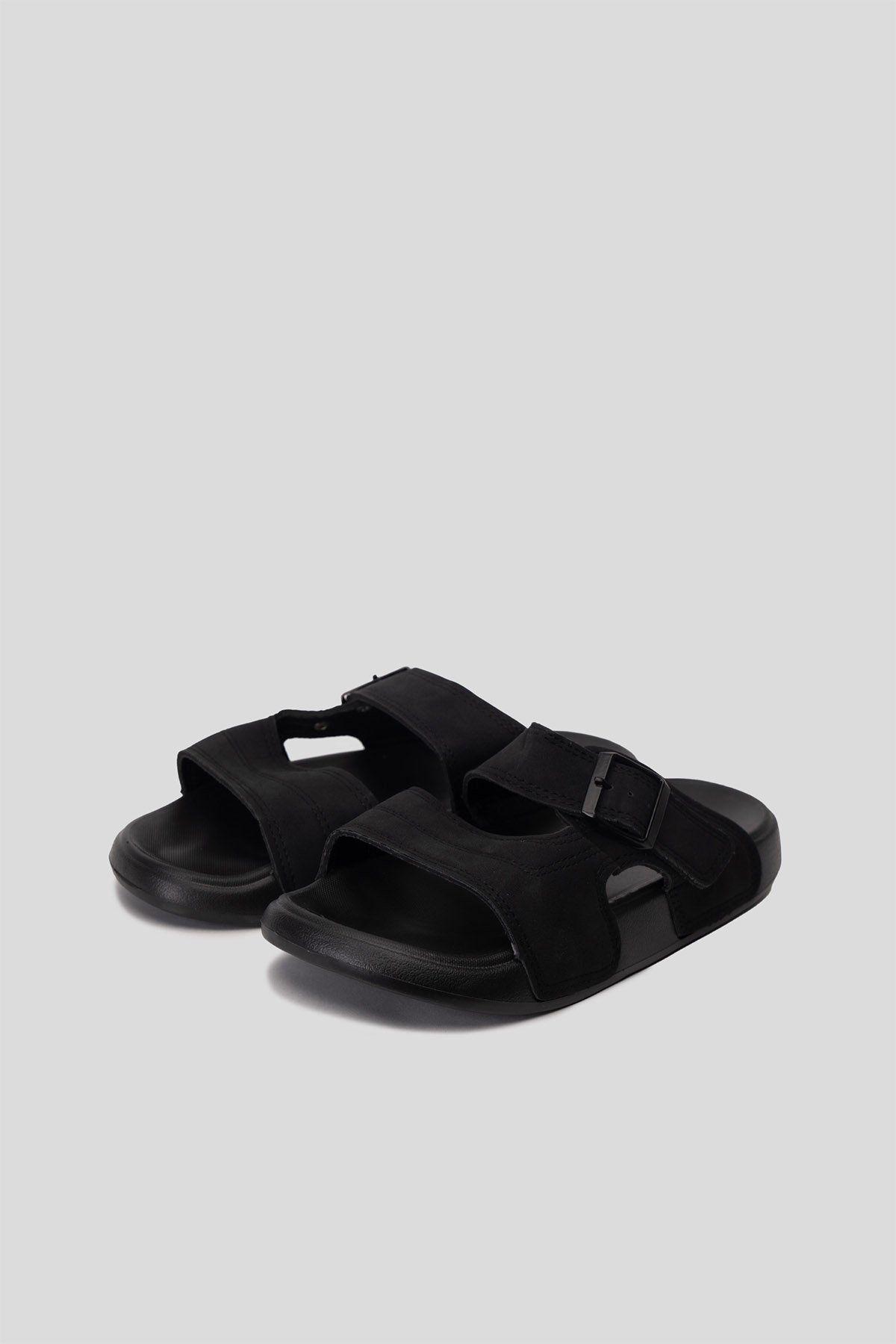 Sandalia Hombre Negro Jou Chinitown-1