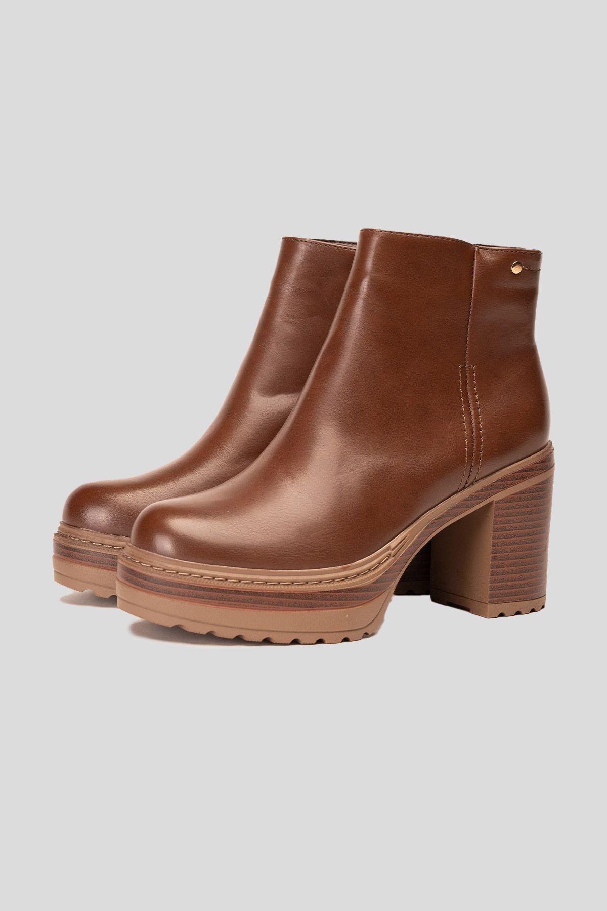 Botín Casual Mujer Camel Kani Chinitown-2