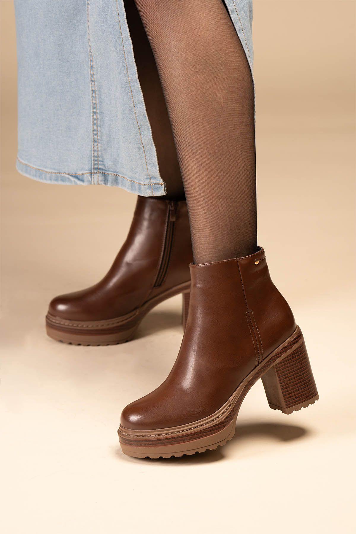 Botín Casual Mujer Camel Kani Chinitown-4