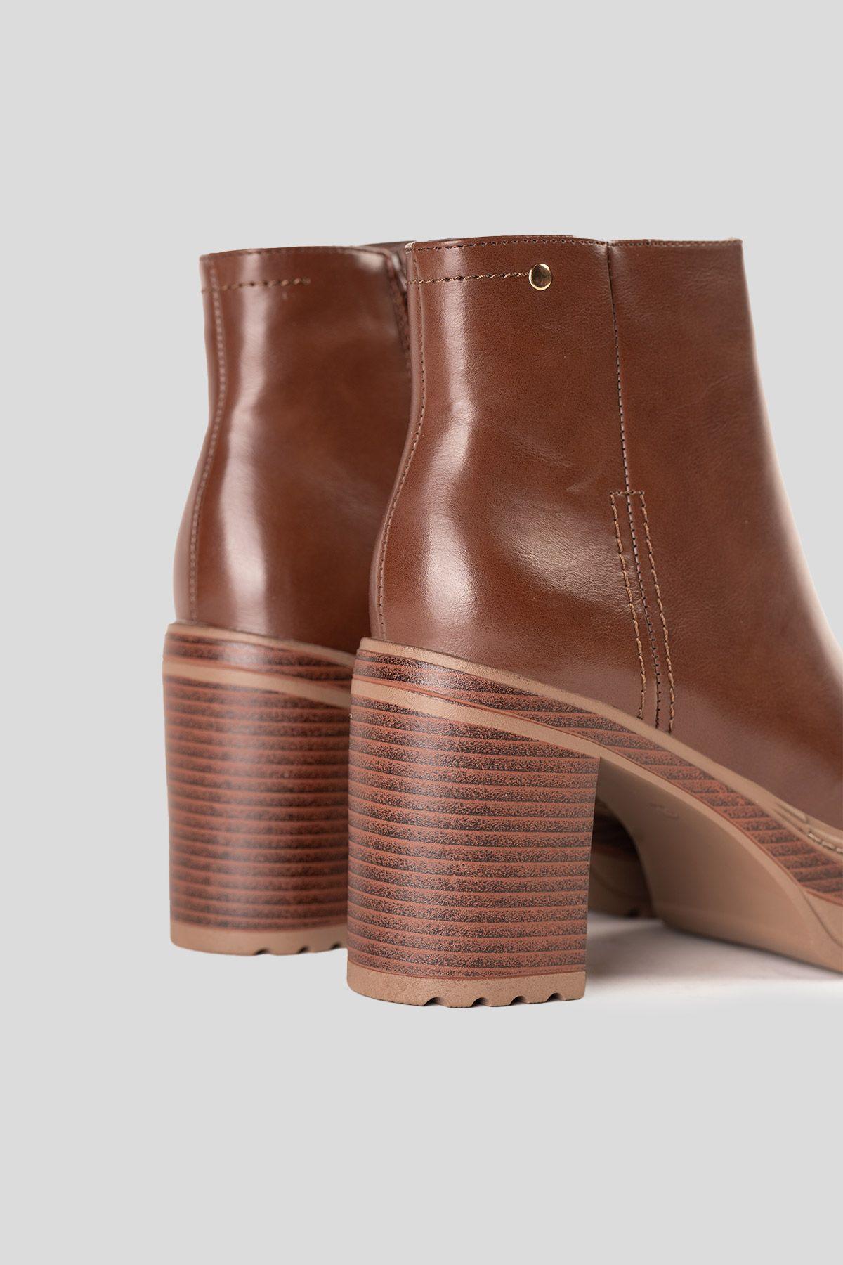 Botín Casual Mujer Camel Kani Chinitown-5