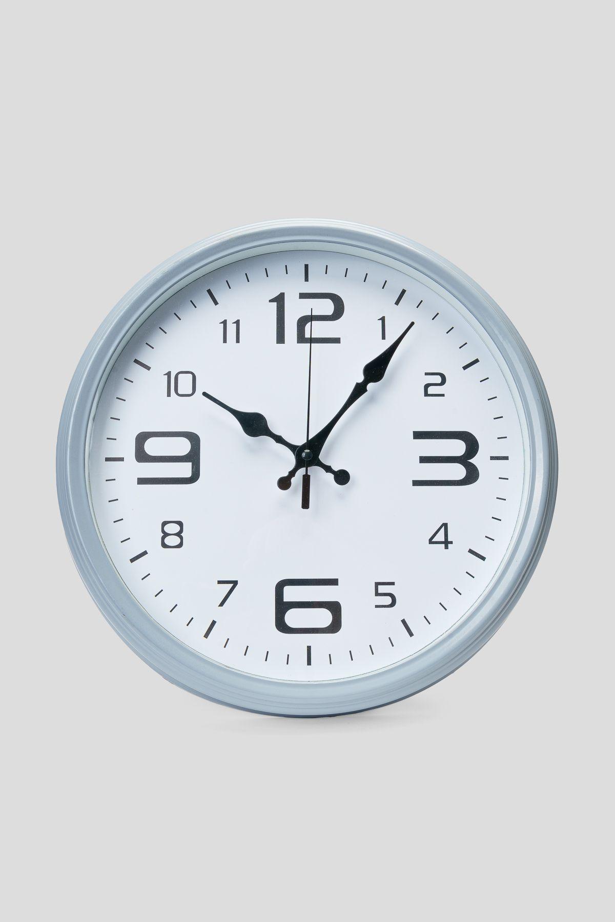 Reloj de Pared Liso Gris Negro Chinitown-2