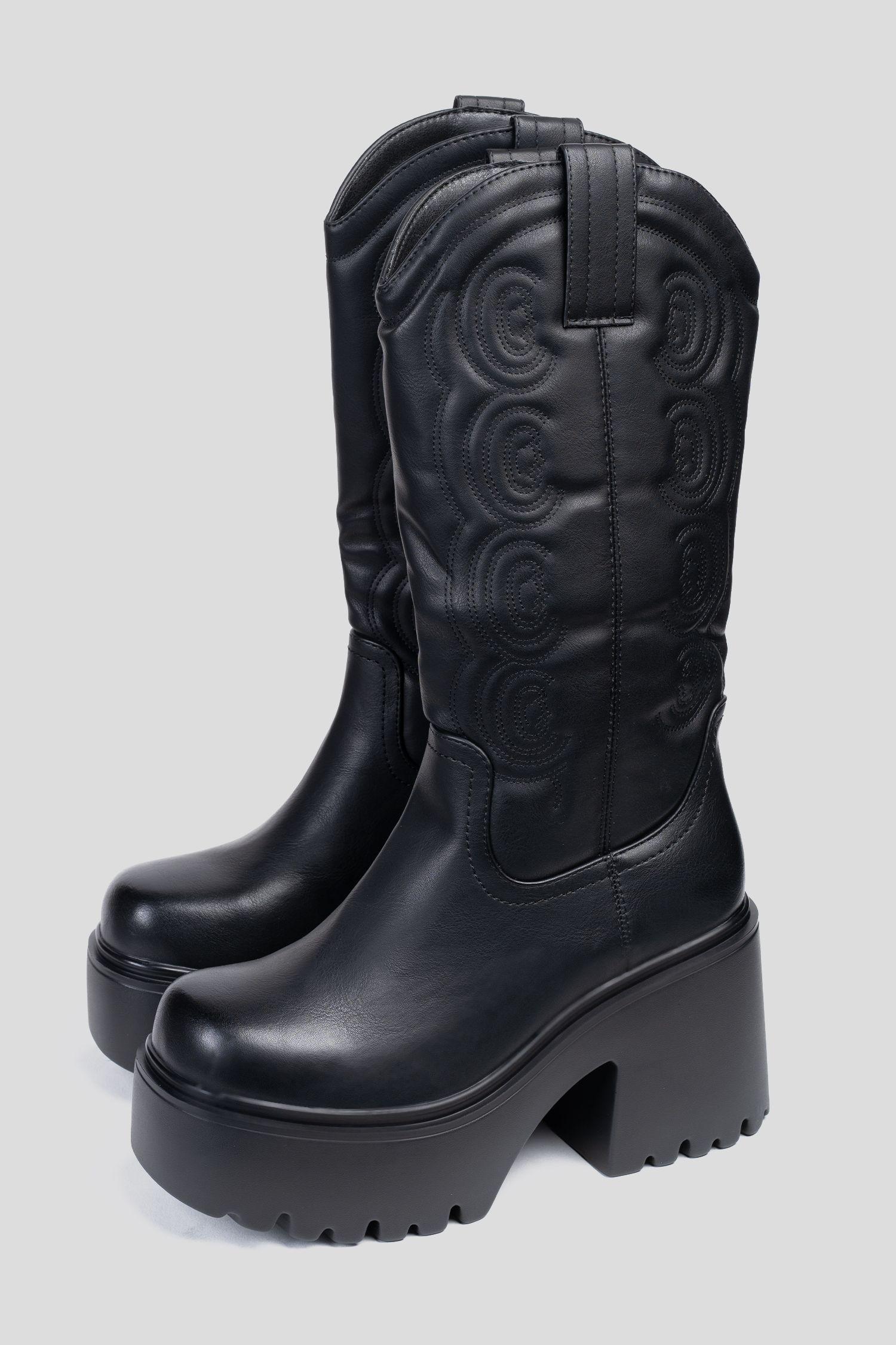 Bota Mujer Negro Elara Apóstol-2