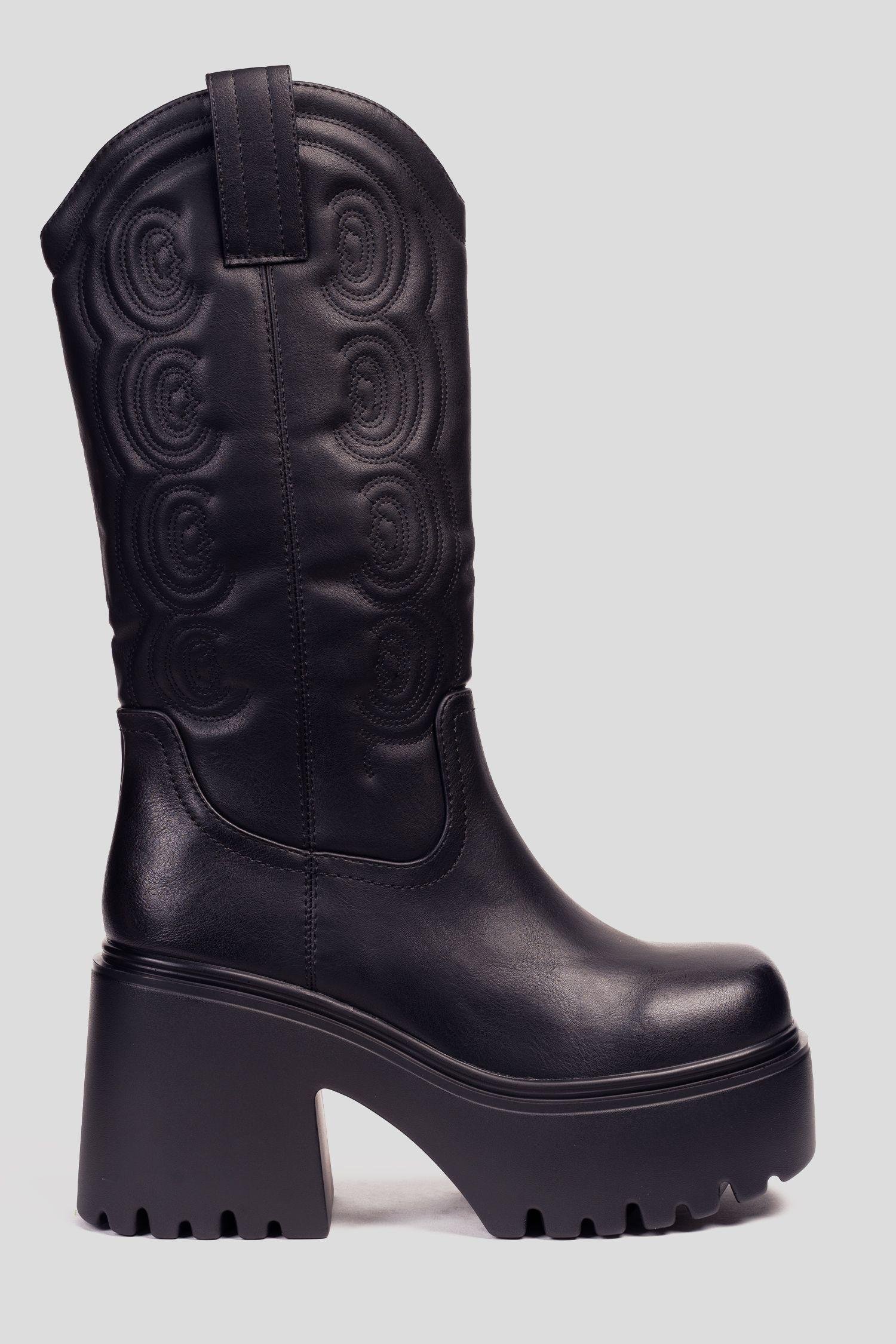 Bota Mujer Negro Elara Apóstol-0