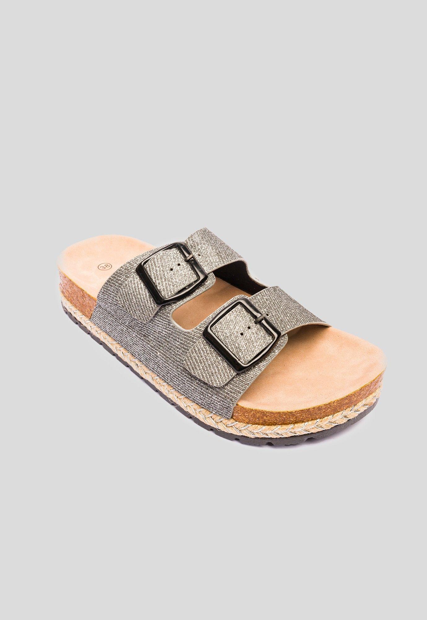 Sandalia Mujer Gris Gurami Chancleta-3